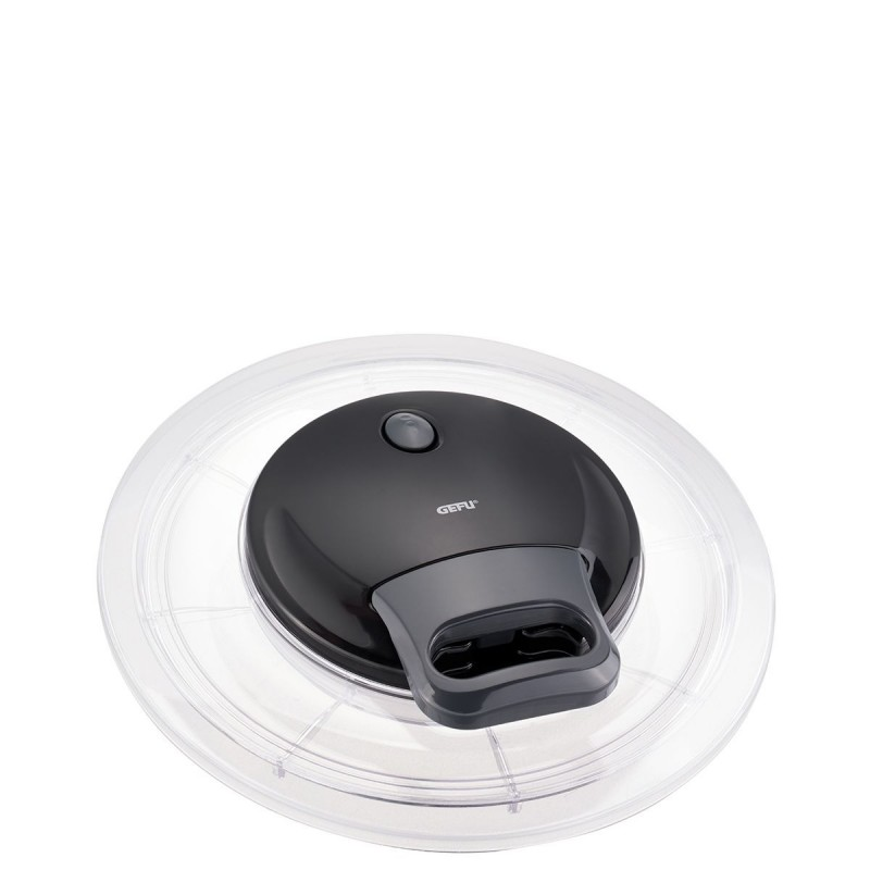 Waffle maker with transparent protective cover