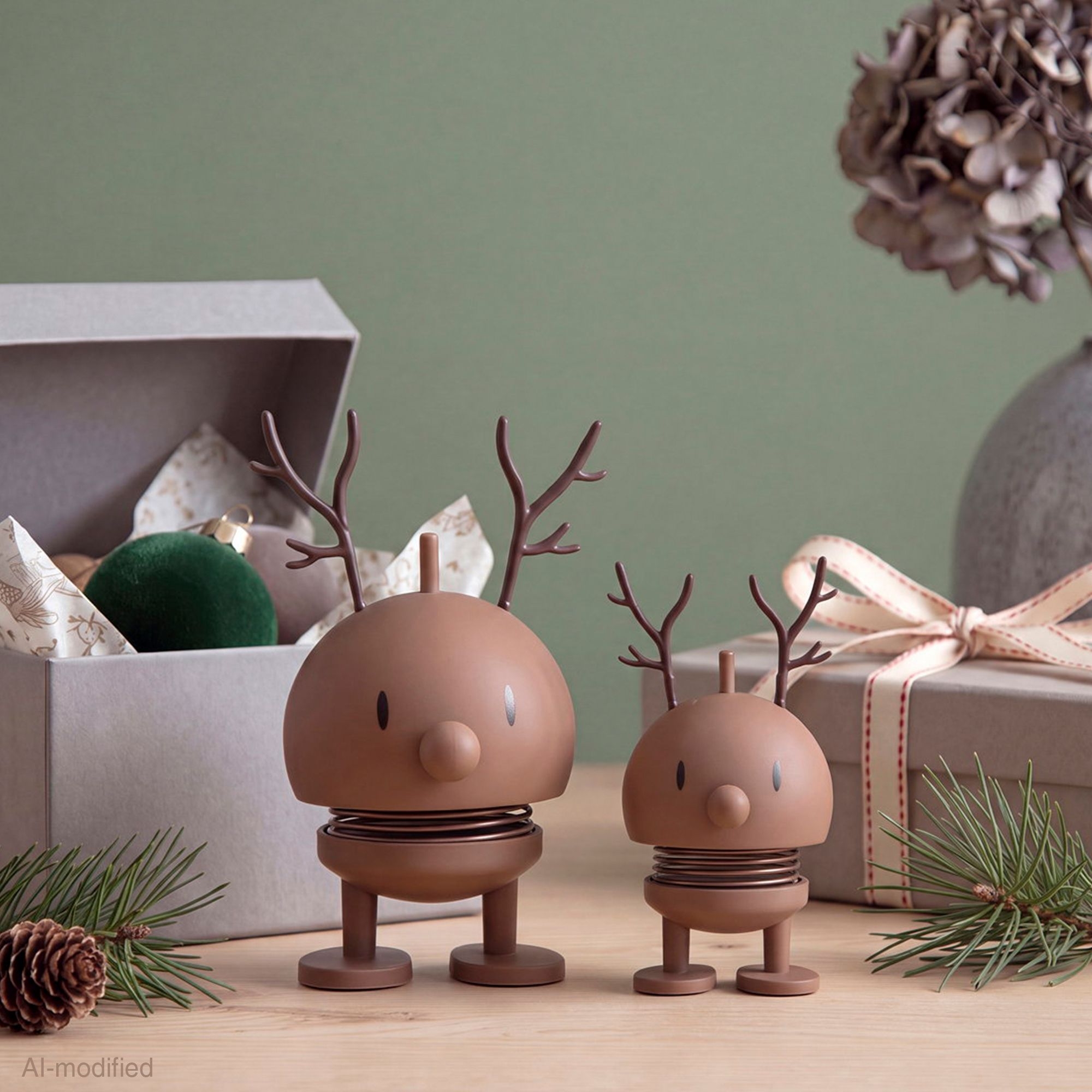 Hoptimist - Soft Reindeer Bumble set of 2 - Choko