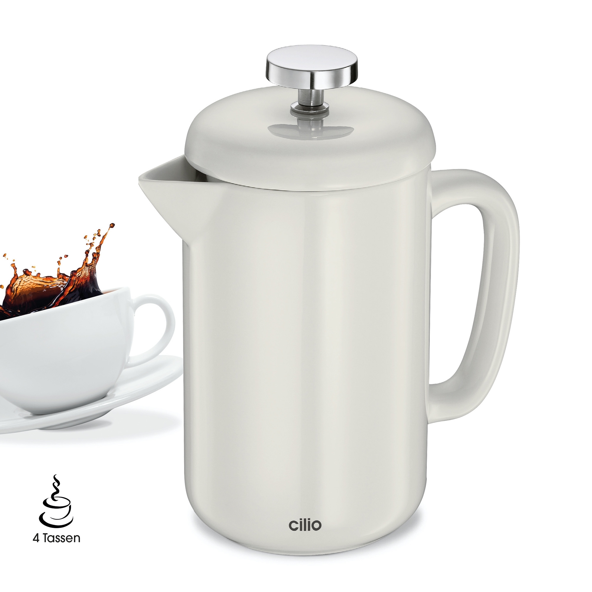 Cilio - Kaffeebereiter - BIANCA - 4 Tassen