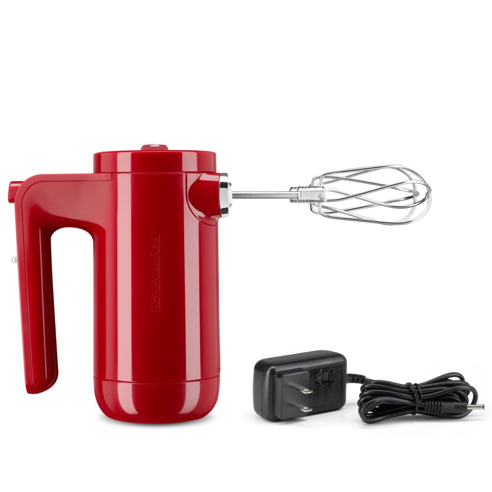 KitchenAid -  Cordless hand mixer 5KHMB732 - Empire Red