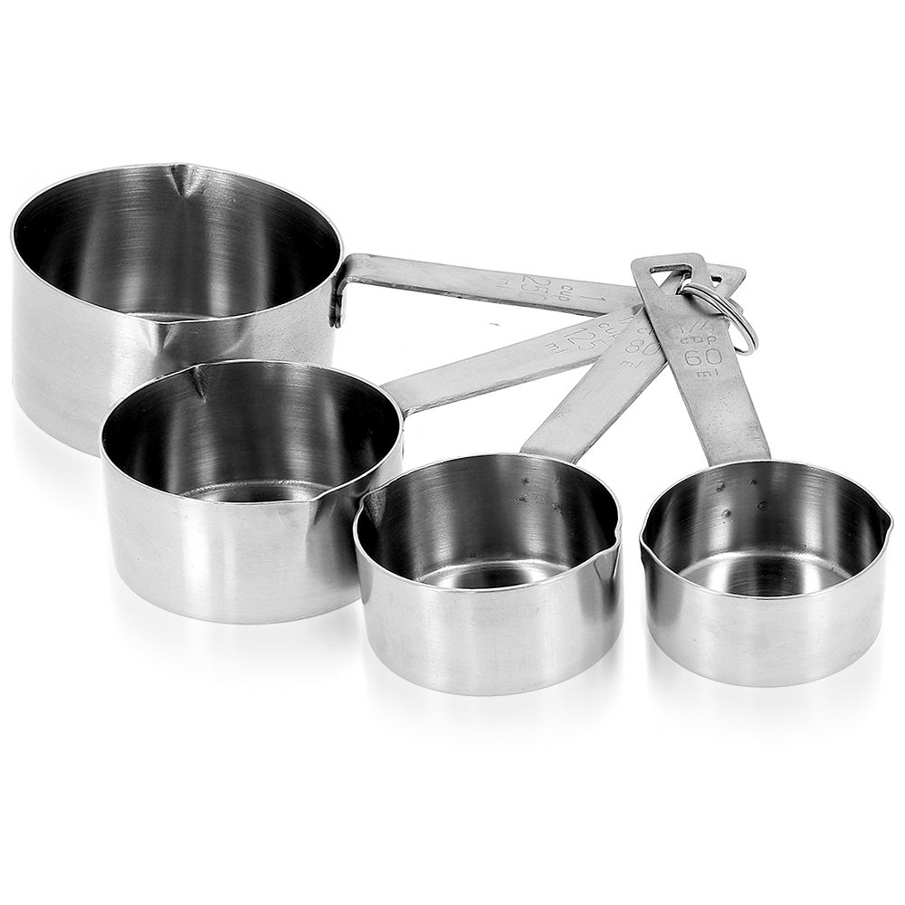 de Buyer - Set mit 4 Edelstahl Messbechern de Buyer - Set mit 4 Edelstahl Messbechern