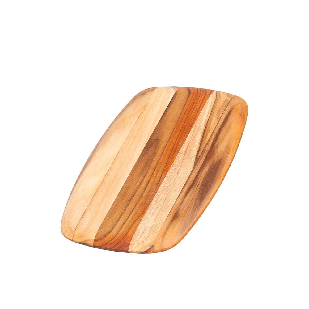 Jähn - Teak-Schneidebrett 25 x 16,5 x 1,4 cm, abgeschrägte Kanten