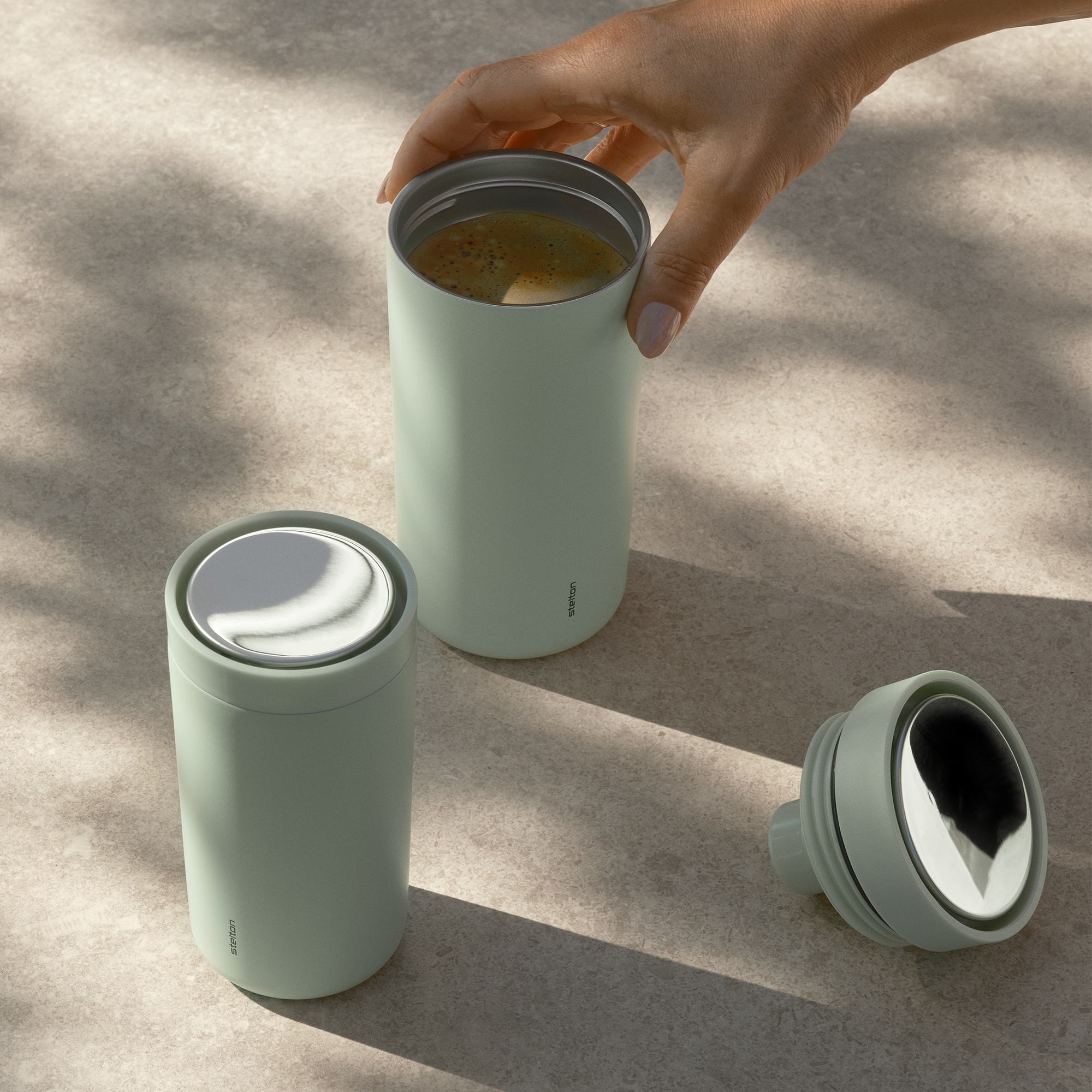 Stelton - To Go Click - Becher 0.2 ml - Minty Moss