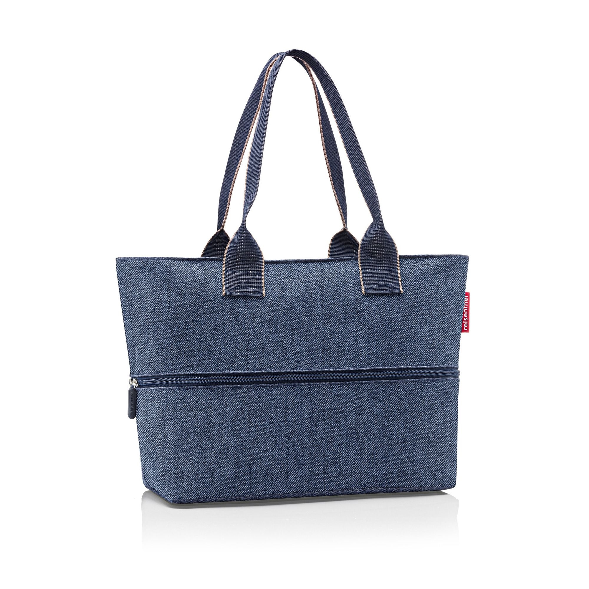 reisenthel - shopper e1 - herringbone dark blue