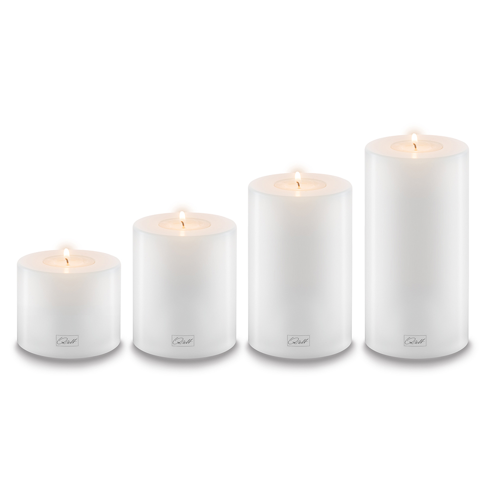 Qult Farluce Trend - Tealight Candle Holder white Ø 8 cm