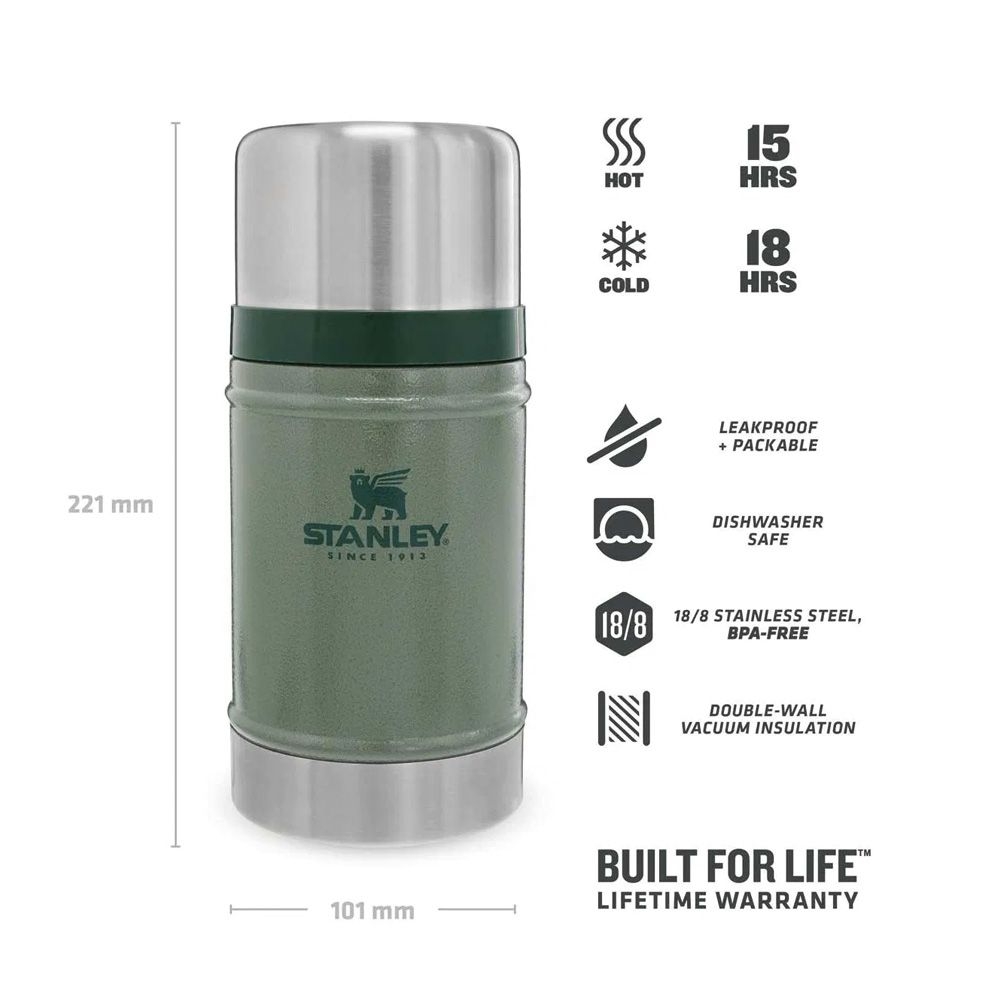 Stanley - Outdoor - Classic Food Jar 0,7 L - hammertone green Stanley - Outdoor - Classic Food Jar 0,7 L - hammertone green