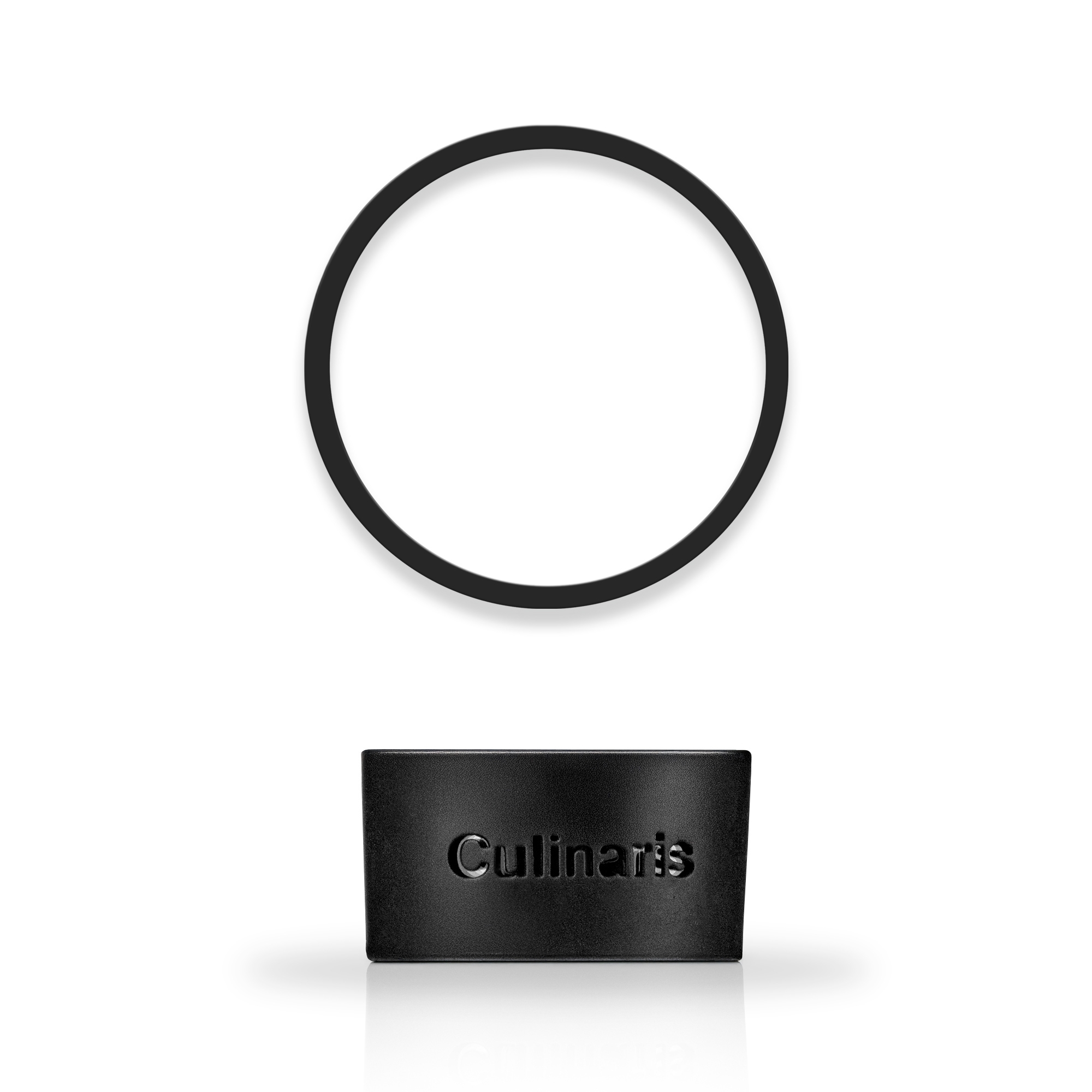 Spare parts set glass mug black - silicone sleeve + sealing ring | Culinaris Spare parts set glass mug black - silicone sleeve + sealing ring | Culinaris