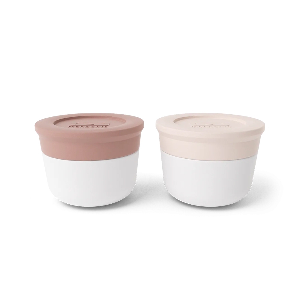 monbento - MB Temple S pink moka/pink natural -  Saucendöschen 2er
