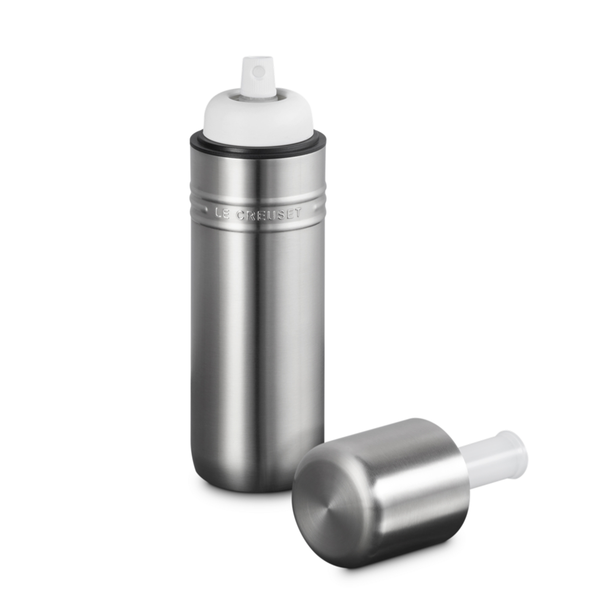 Le Creuset stainless steel oil sprayer with lid