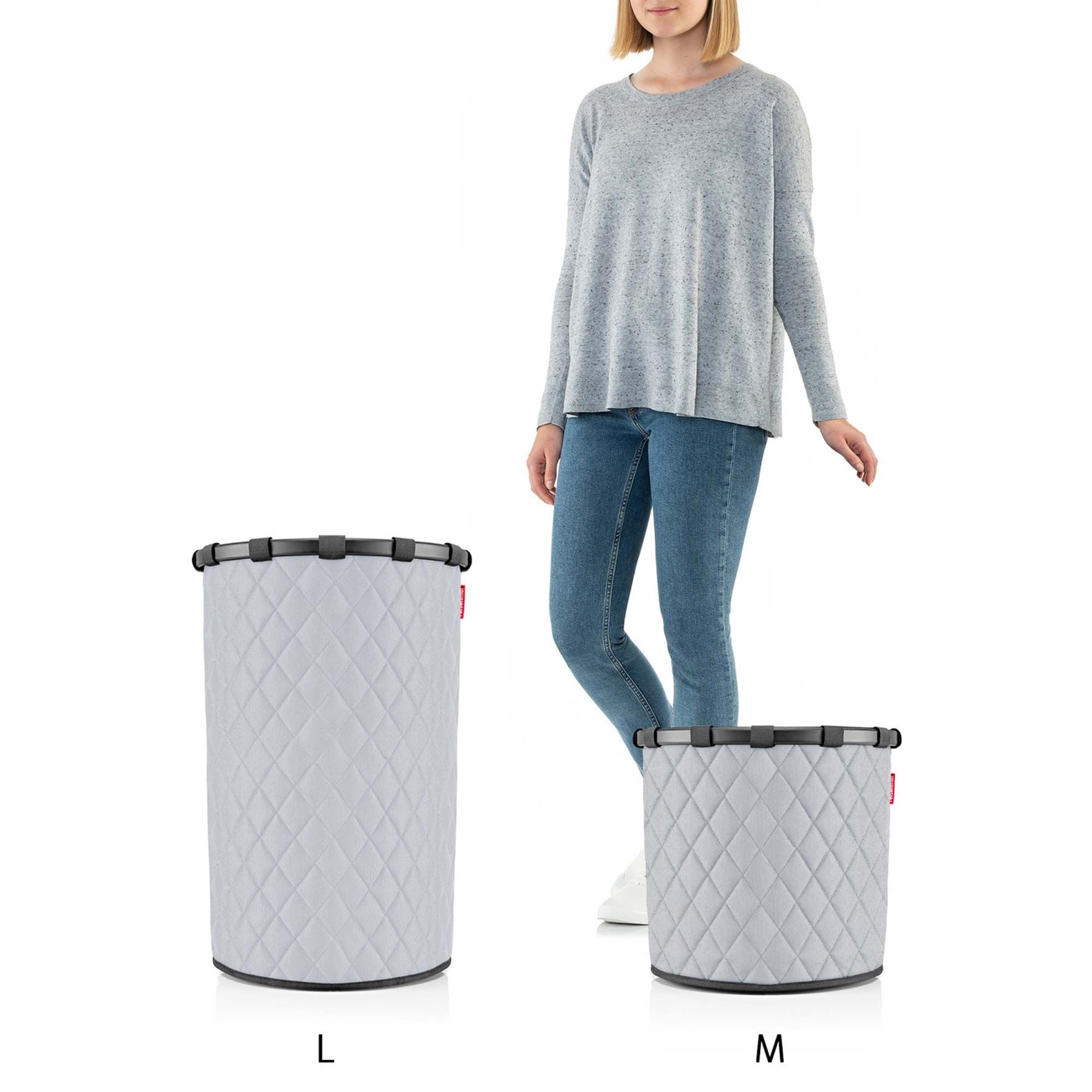 reisenthel - homebasket L - frame rhombus light grey reisenthel - homebasket L - frame rhombus light grey