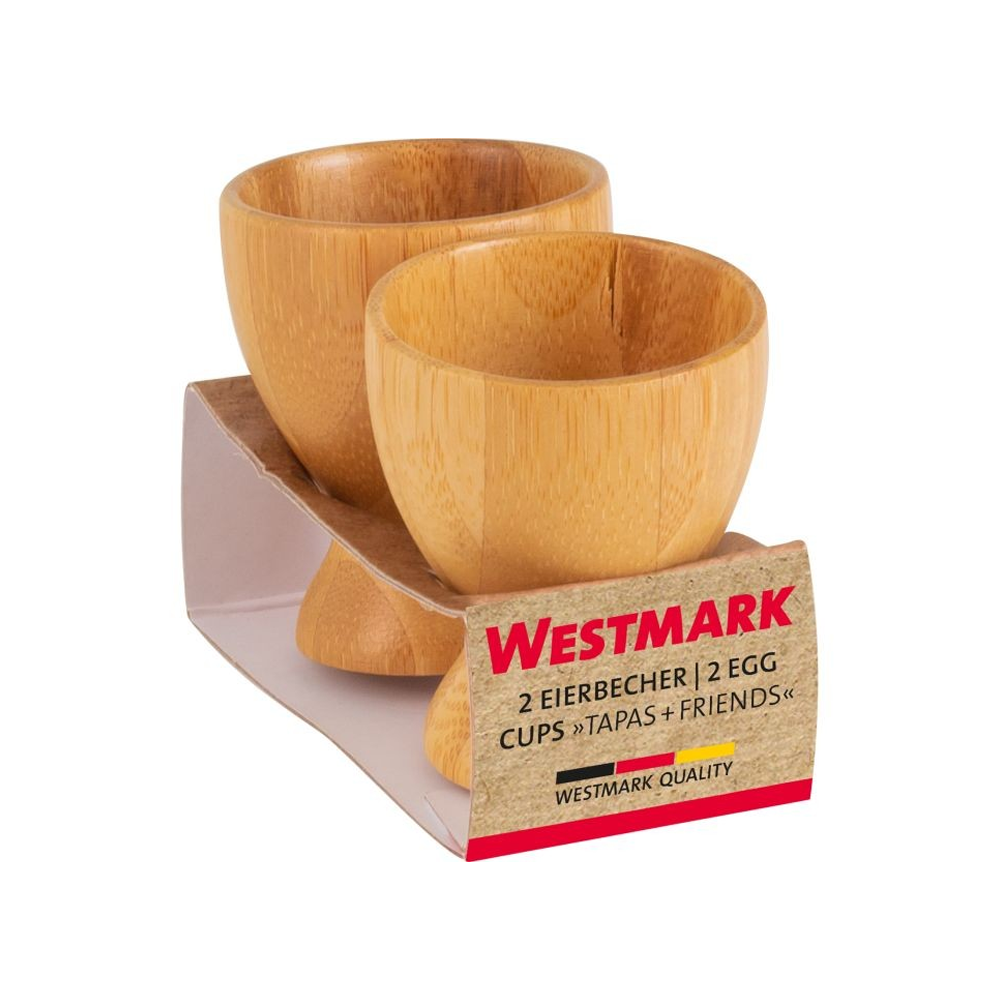 Westmark - 2 egg cups »Tapas + Friends«, bamboo
