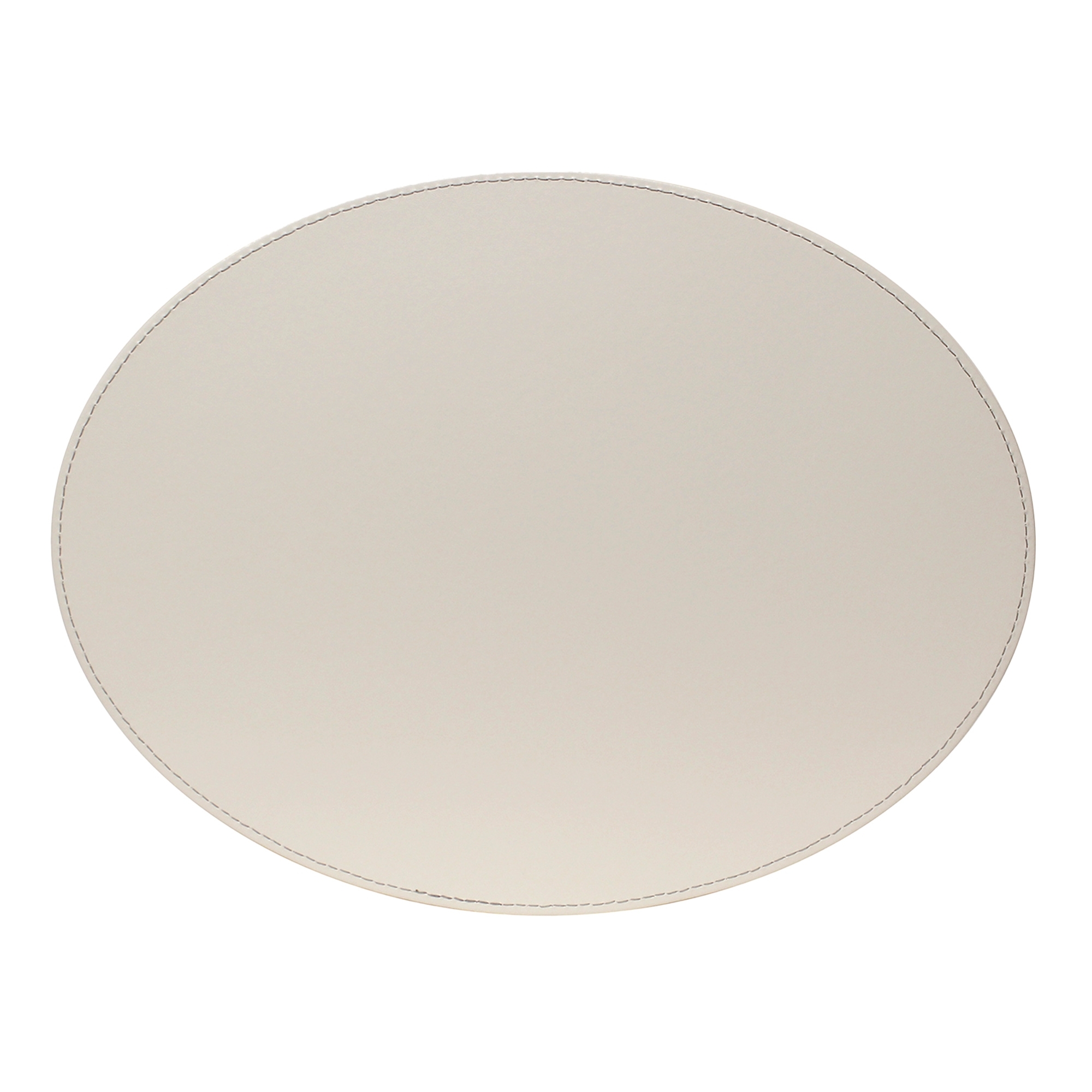 Freeform - Oval placemat - Gray/White - 45 x 34 cm