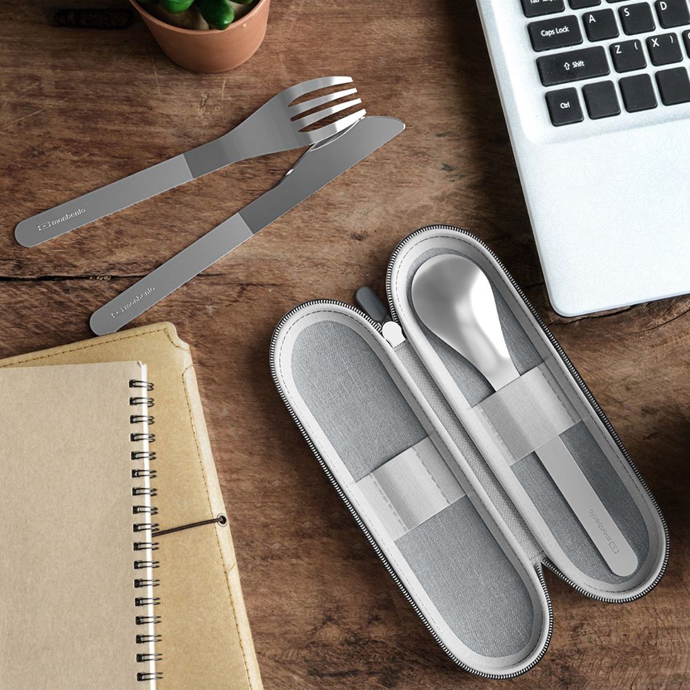 monbento - MB Slim Nest - cutlery set in a fabric case