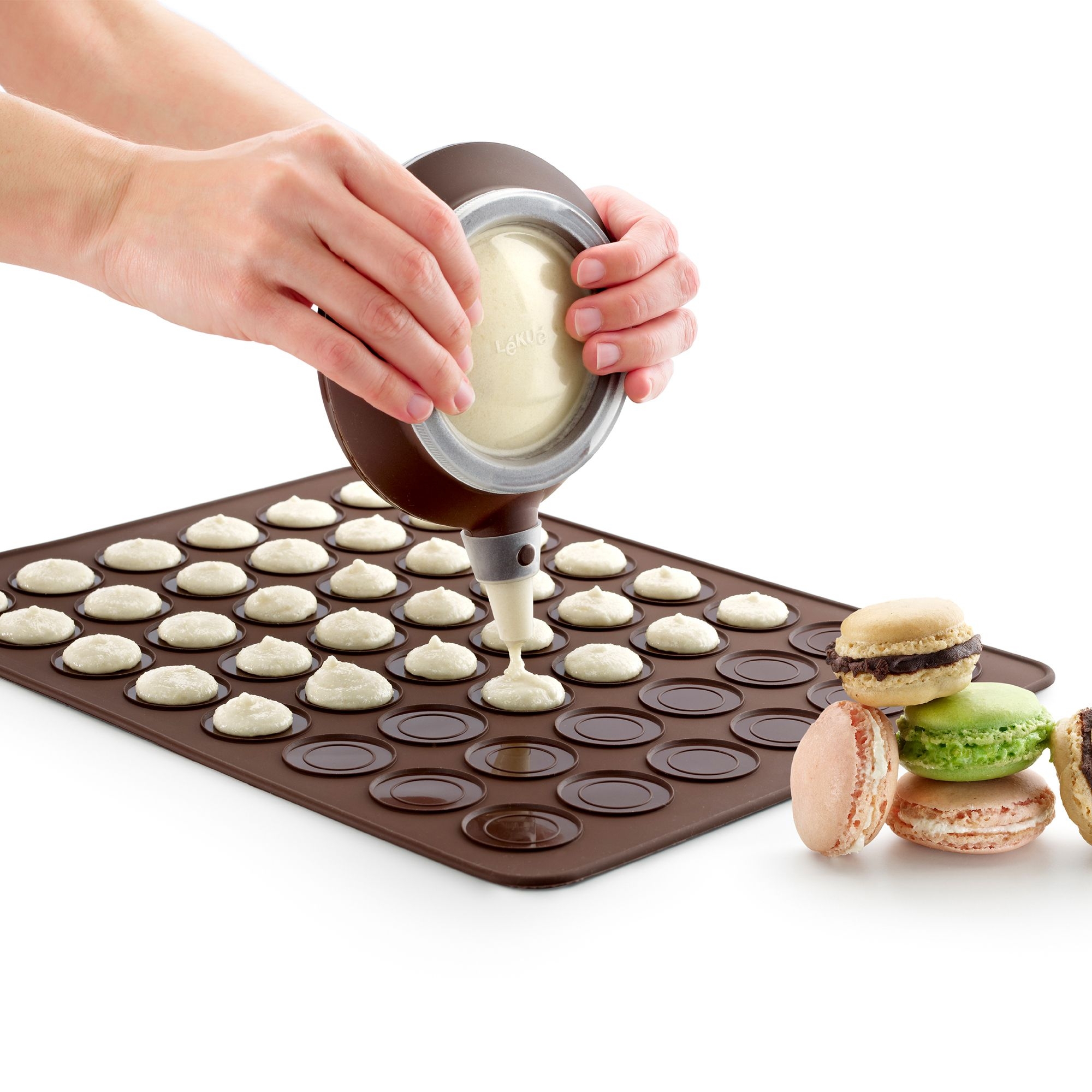 Lékué - Makaron Kit - Set of Decomax + Makaron baking mat Lékué - Makaron Kit - Set of Decomax + Makaron baking mat
