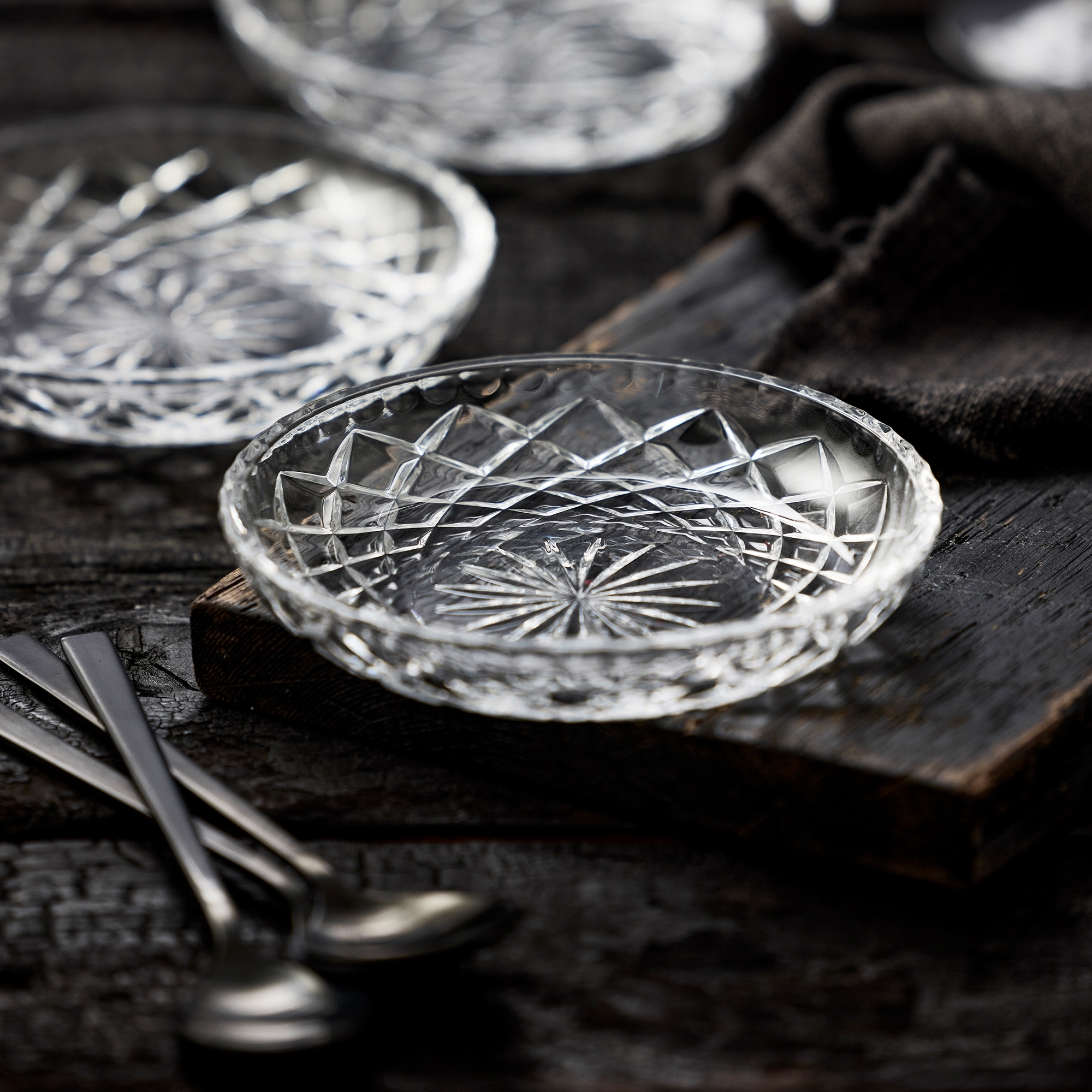 Lyngby Glass - Sorrento - Plate 16 cm - Clear - 6 pcs.