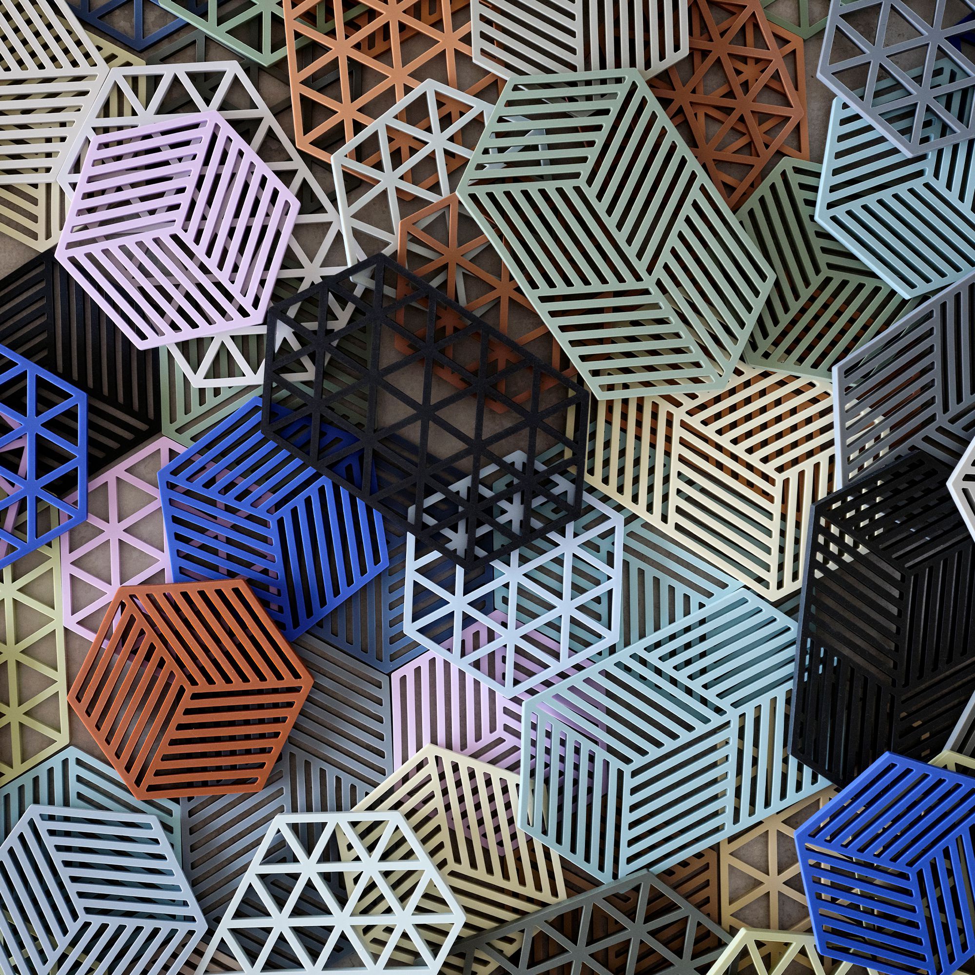 Zone - Hexagon Trivet - Light Terracotta
