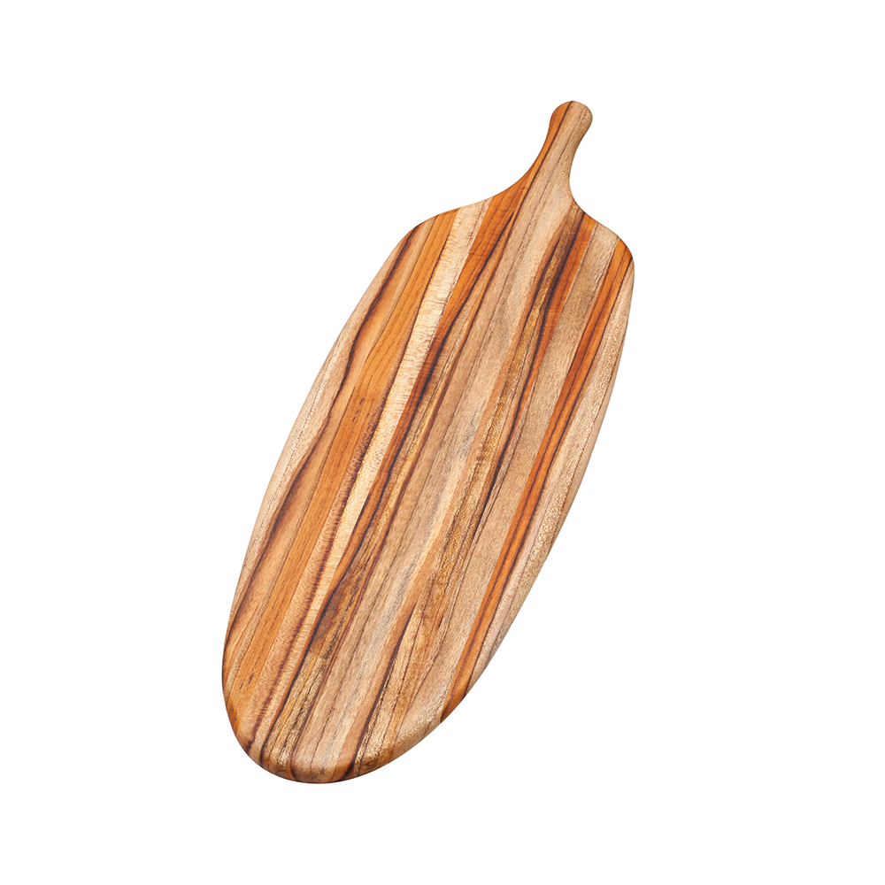 TeakHaus - Canoe Collection Boards - Teak cutting board with handle TeakHaus - Canoe Collection Boards - Teak cutting board with handle