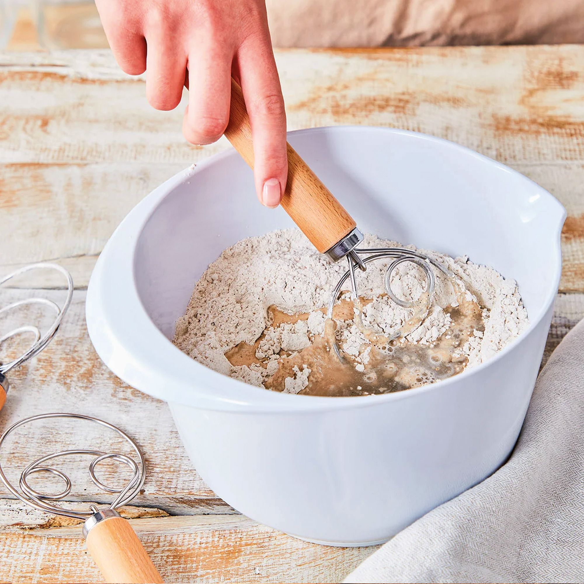 Birkmann - Danish whisk - Dough whisk with spiral - 34 cm