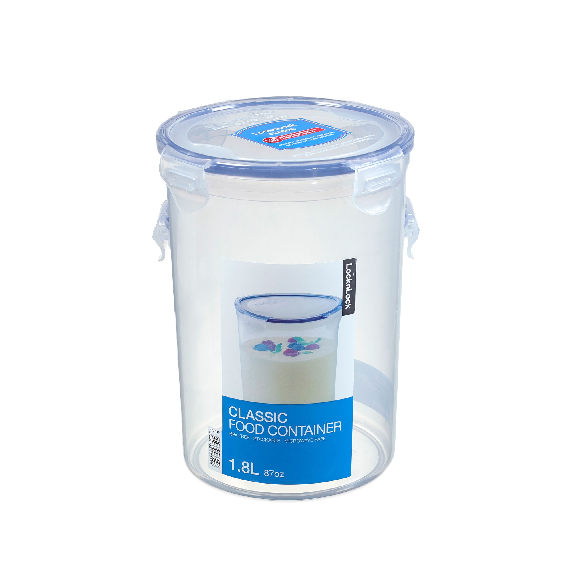 LocknLock - food storage container PP CLASSIC round high 1.8 liters