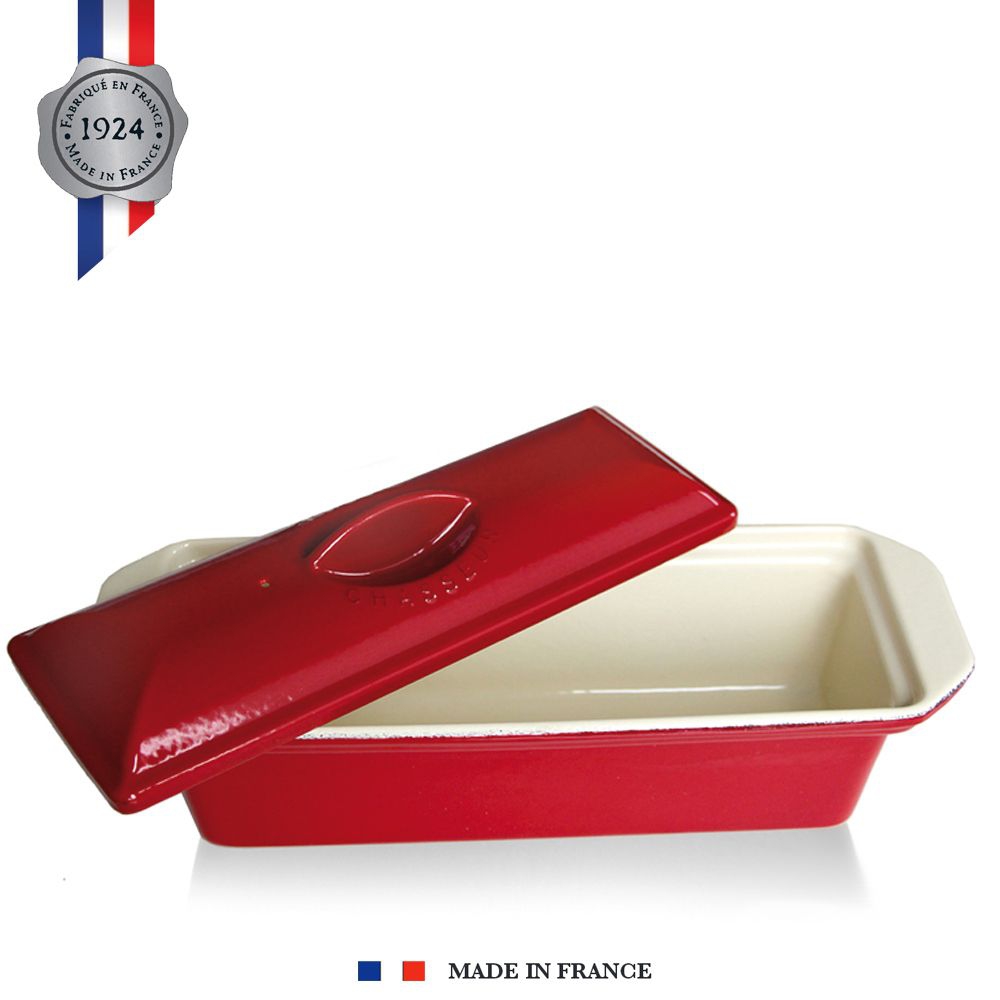 Chasseur - Cast Iron Terrine 36 x 11 cm - Red/Cream