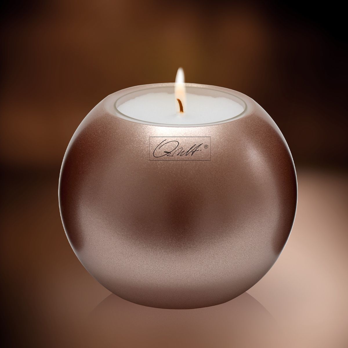 Qult Farluce Moon Metallic - Teelichthalter in Kerzenform - Bronze Qult Farluce Moon Metallic - Teelichthalter in Kerzenform - Bronze