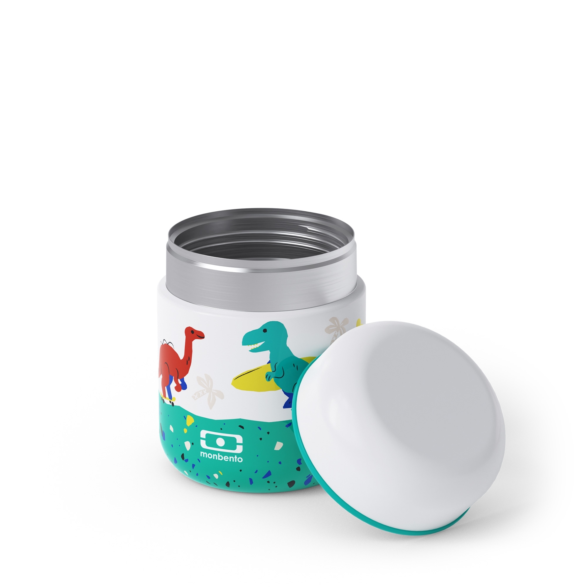 monbento - MB Capsule blau Dino - isolierte Lunchbox monbento - MB Capsule blau Dino - isolierte Lunchbox