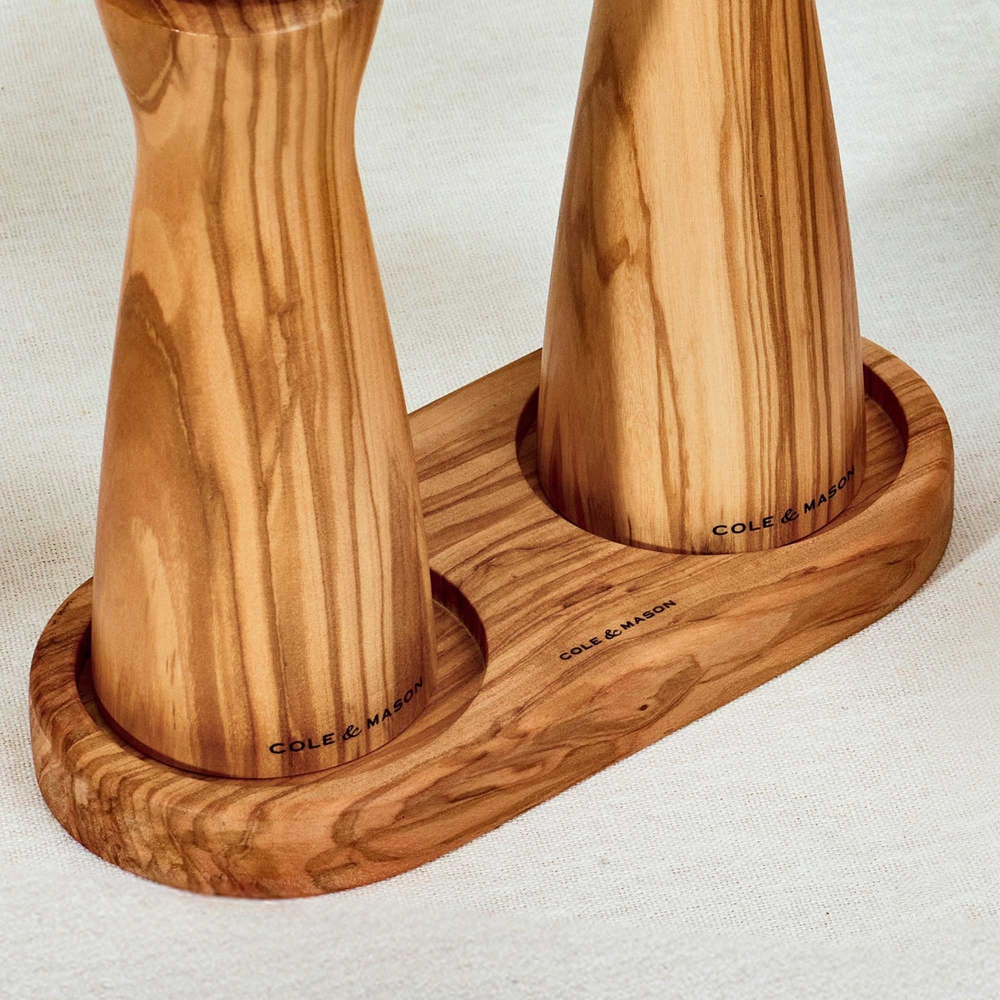 COLE & MASON - Portobello Mill Coaster | Olive wood