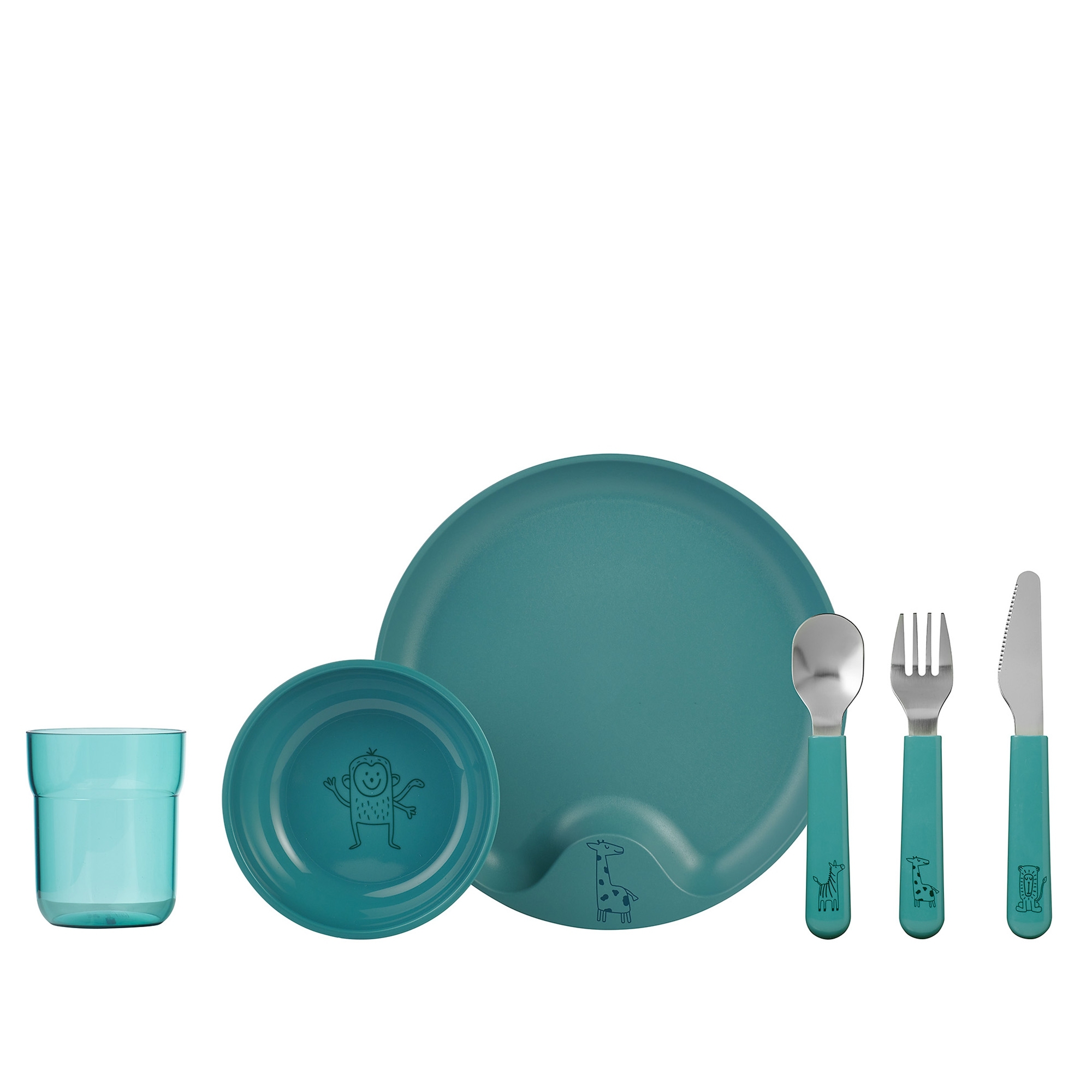 Mepal - Mio Kindergeschirr-Set 6-teilig - deep turquoise