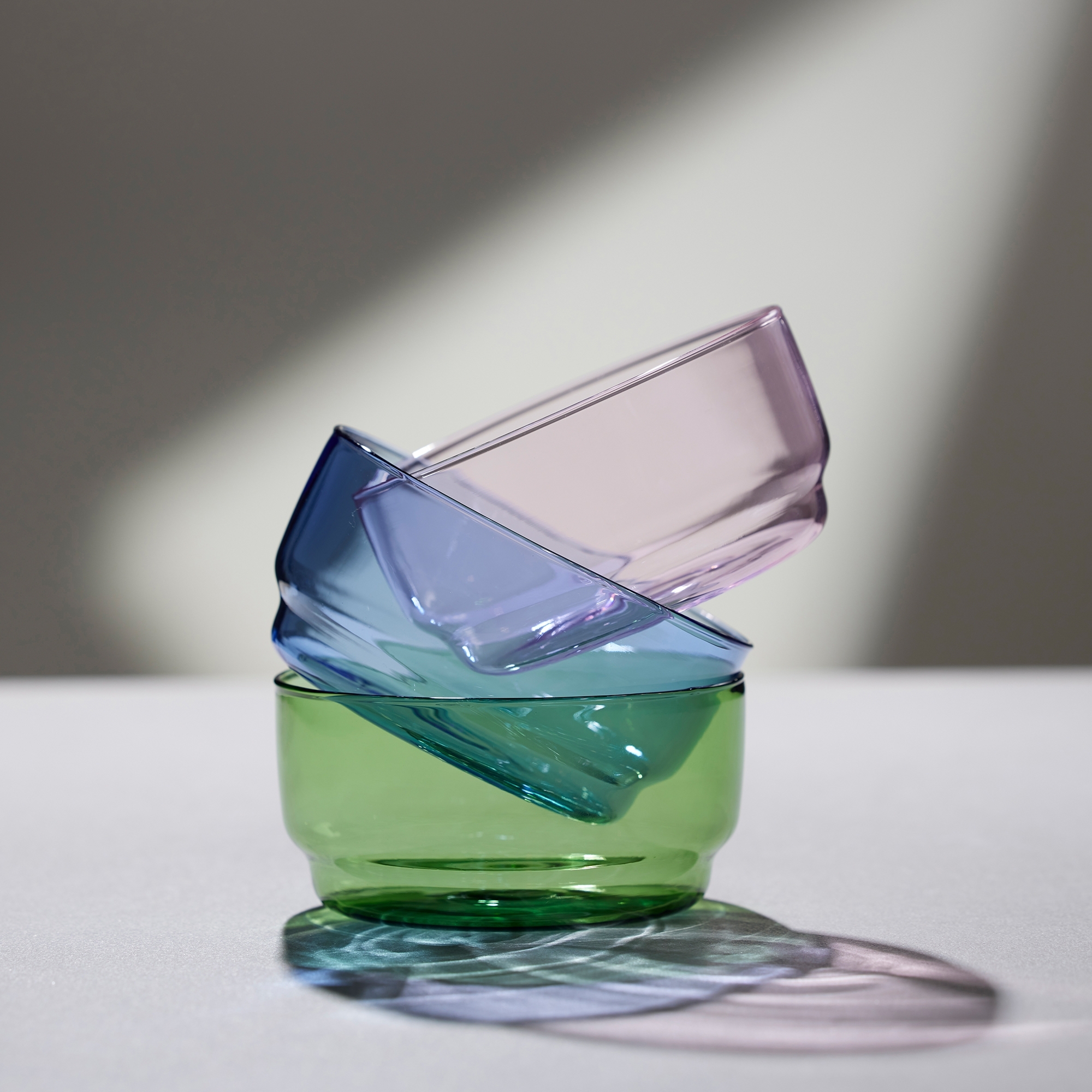 Lyngby Glas - Torino - Schale - 2 Stck. - Blau