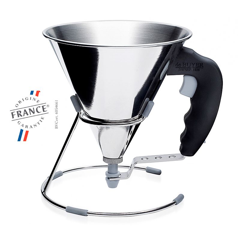 de Buyer - KWIK mini stainless steel piston funnel de Buyer - KWIK mini stainless steel piston funnel