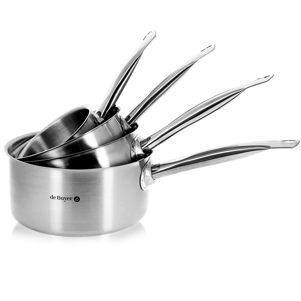 de Buyer - PRIM'APPETY - Saucepan Stainless Steel - Set of 4 de Buyer - PRIM'APPETY - Saucepan Stainless Steel - Set of 4