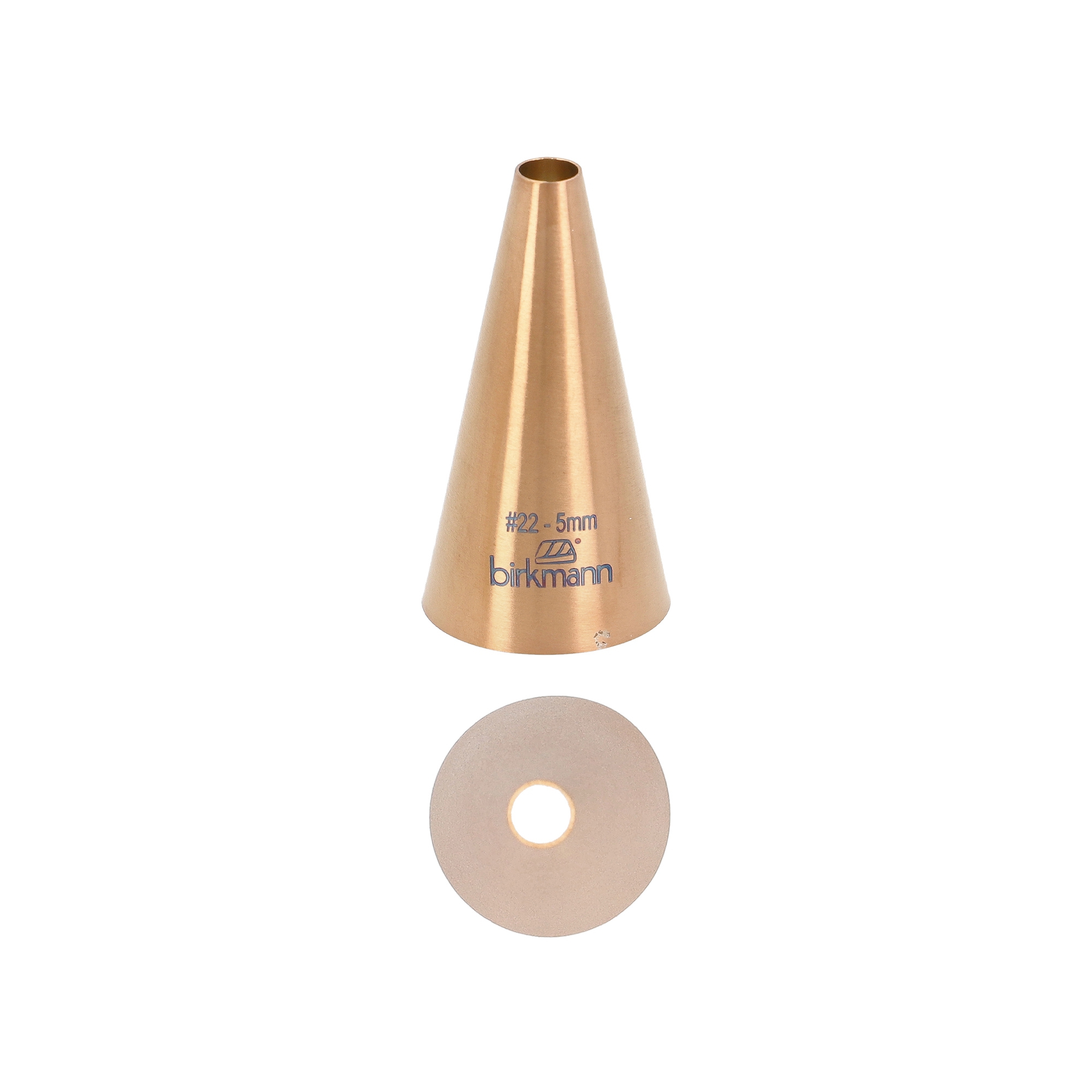 Birkmann - perforated nozzle copper colored #22 - 5mm