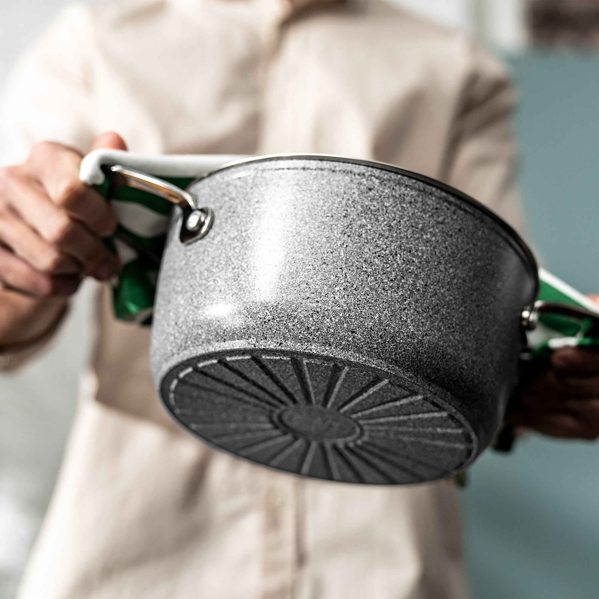 Ballarini - Cooking pot with lid - Salina granitium