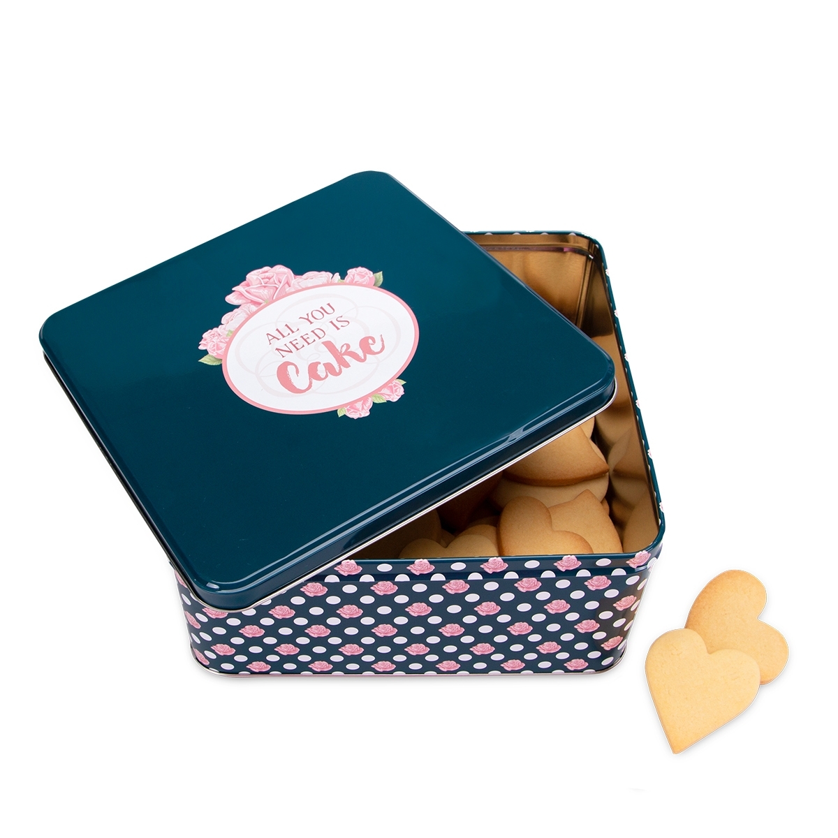 Städter - Plätzchendose - All you need is Cake  - Bunt - verschiedene Größen und Formen