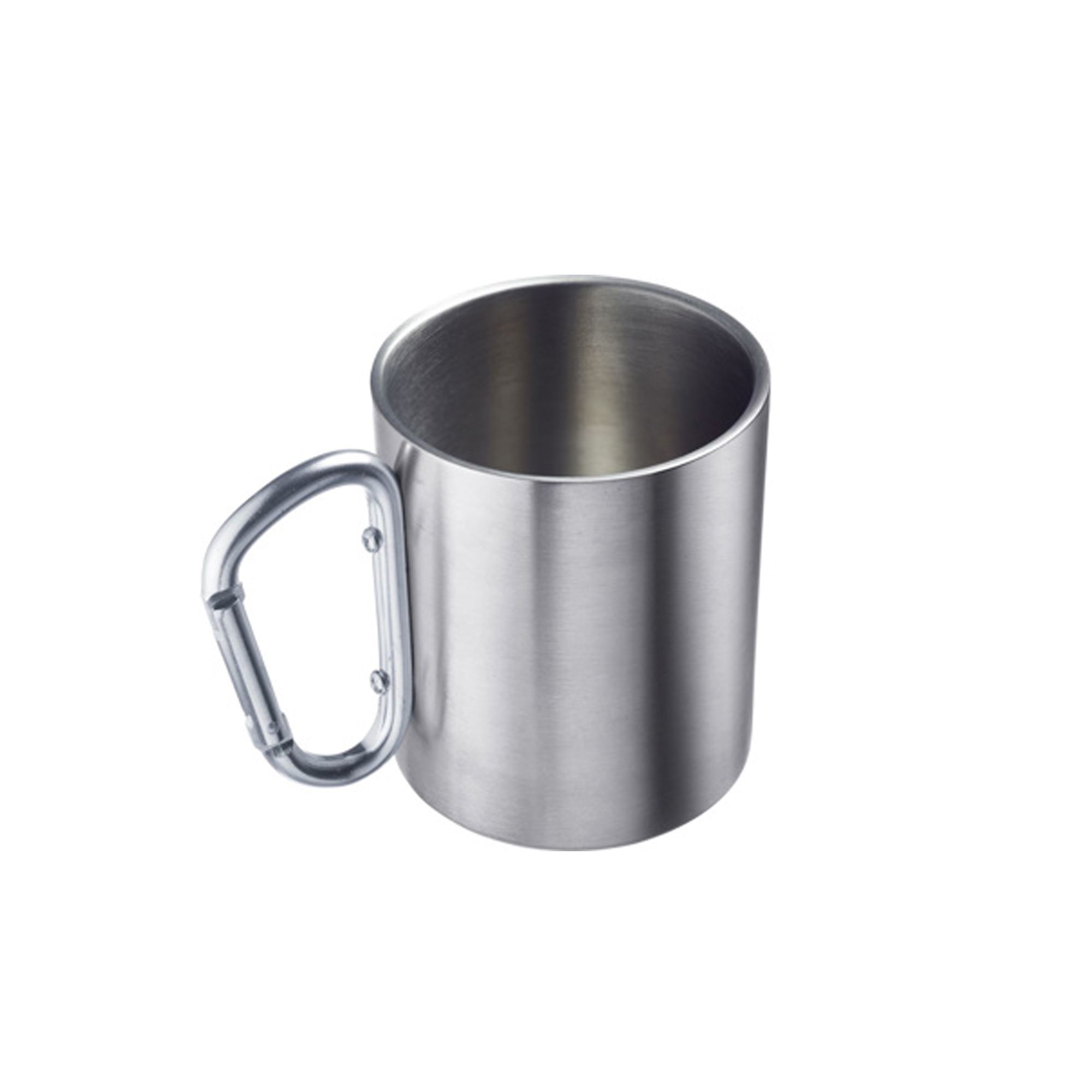 Westmark stainless steel mug with carabiner handle 300 ml