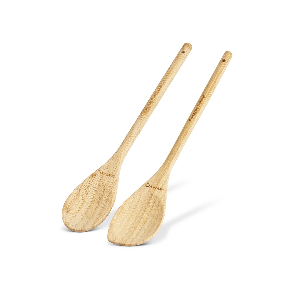 Culinare Naturals - Bamboo Wooden Spoon - Set of 2 Culinare Naturals - Bamboo Wooden Spoon - Set of 2