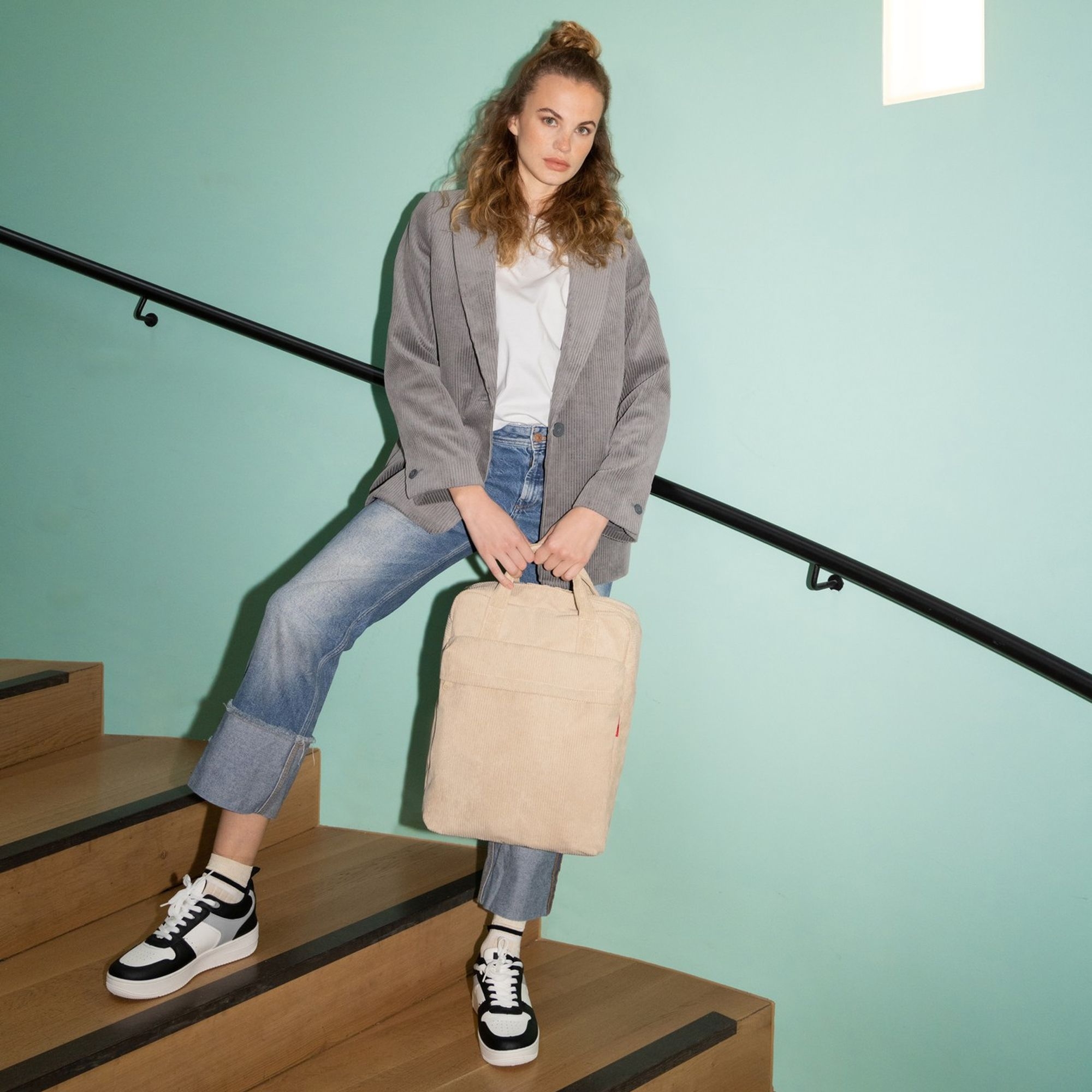 reisenthel - allday backpack m - cord sand reisenthel - allday backpack m - cord sand