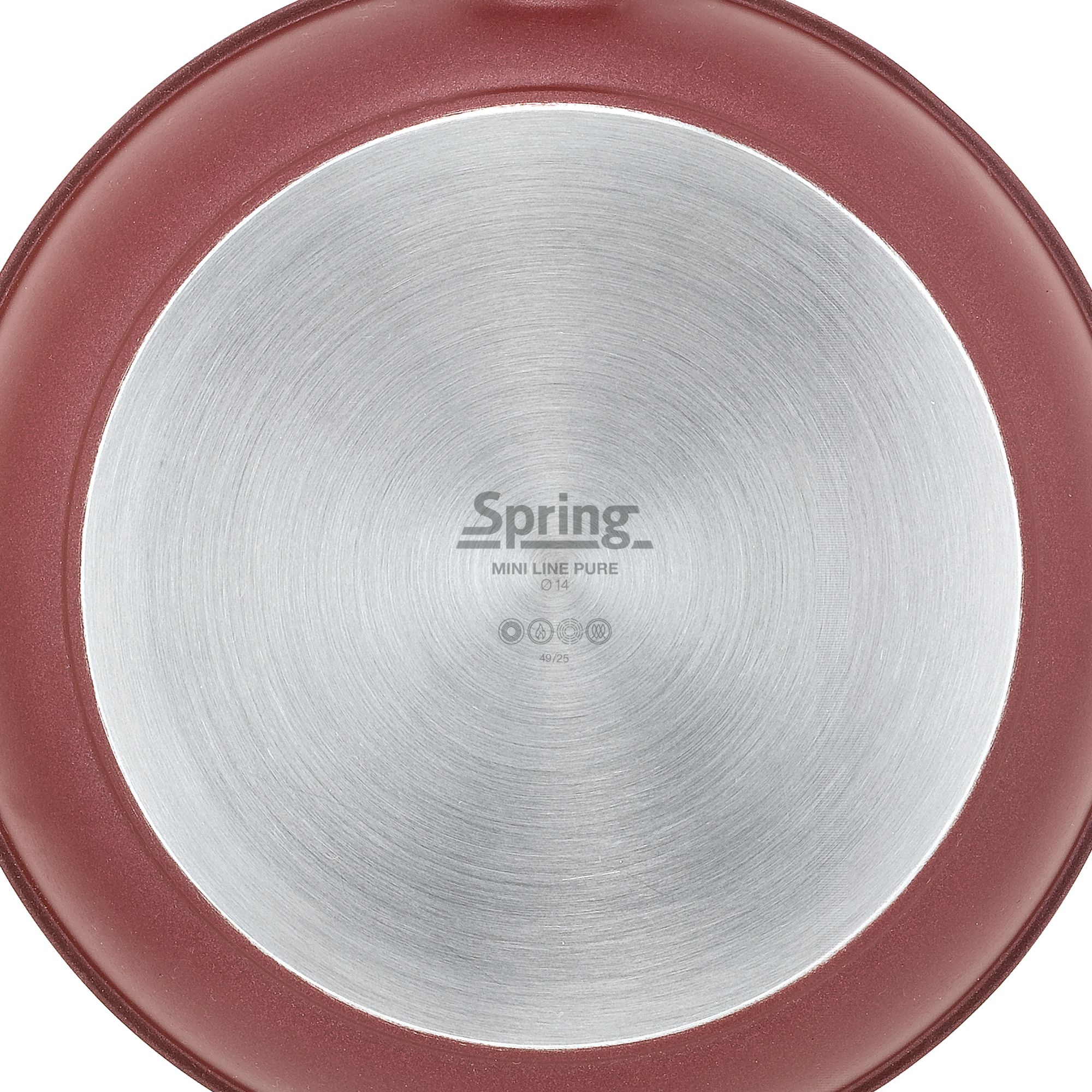 Spring - Mini Frying Pan - PURE - 14 cm - dark red