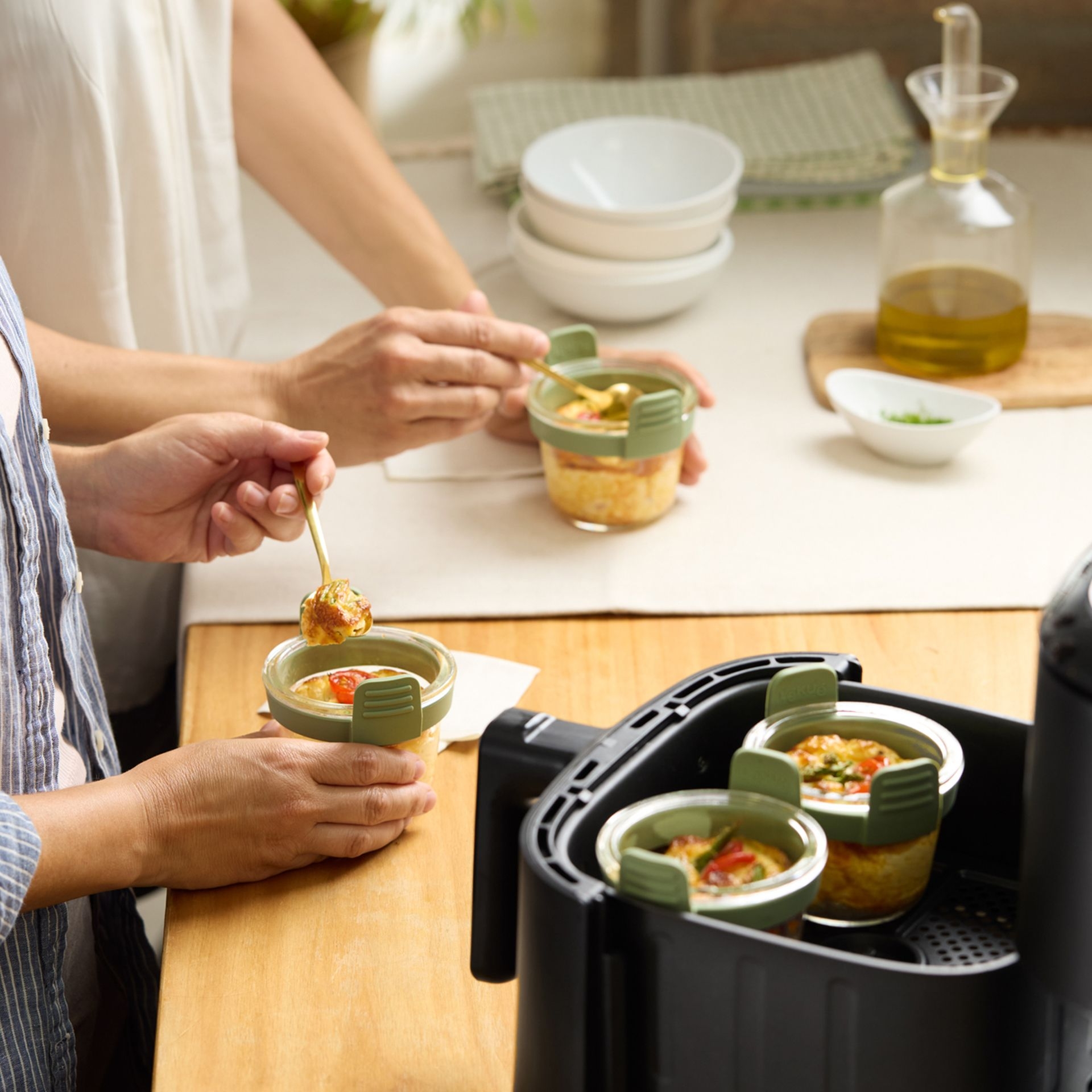 Lékué - Mini glasses for air fryer, set of 4