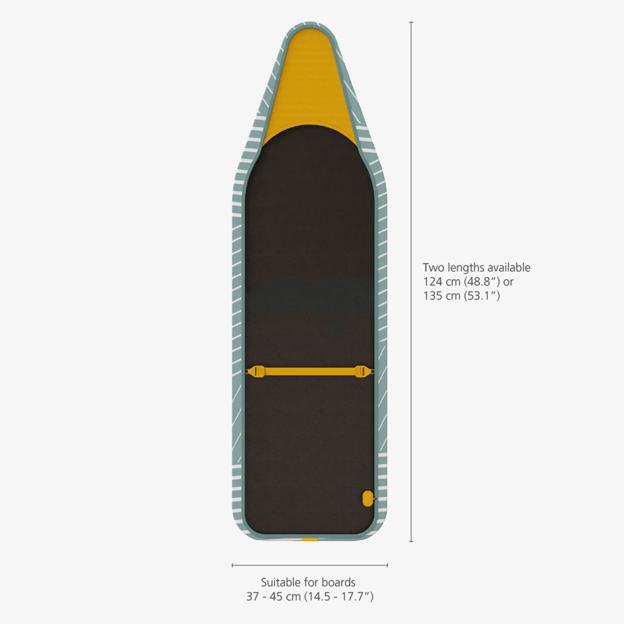 Joseph Joseph - Flexa™ Easy-fit Bügeltischbezug Grey - 124 cm Joseph Joseph - Flexa™ Easy-fit Bügeltischbezug Grey - 124 cm
