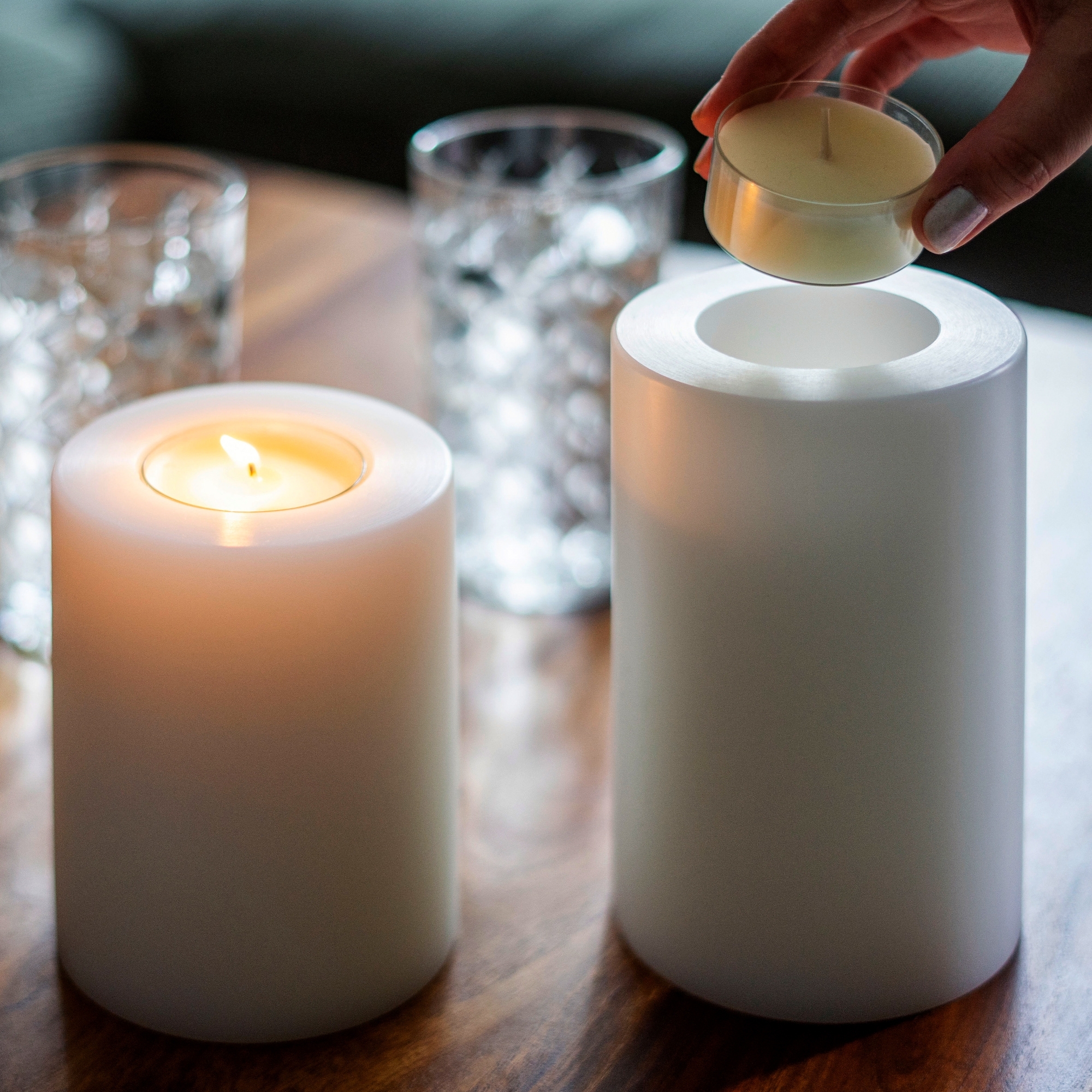 Qult Farluce Moon - Teelichthalter in Kerzenform Ø 12 cm Qult Farluce Moon - Teelichthalter in Kerzenform Ø 12 cm