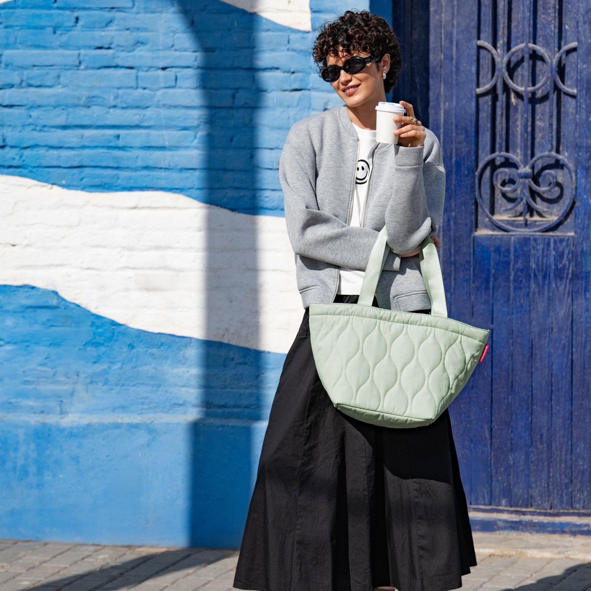 reisenthel - shopper M - puffer iced matcha