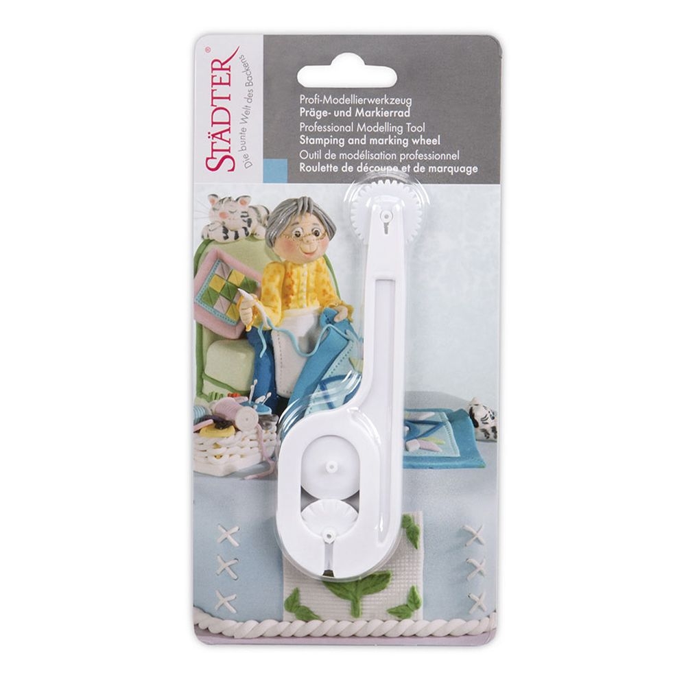 Städter - Modellierwerkzeug - Präge- und Markierrad - 11,5 cm Städter - Modellierwerkzeug - Präge- und Markierrad - 11,5 cm