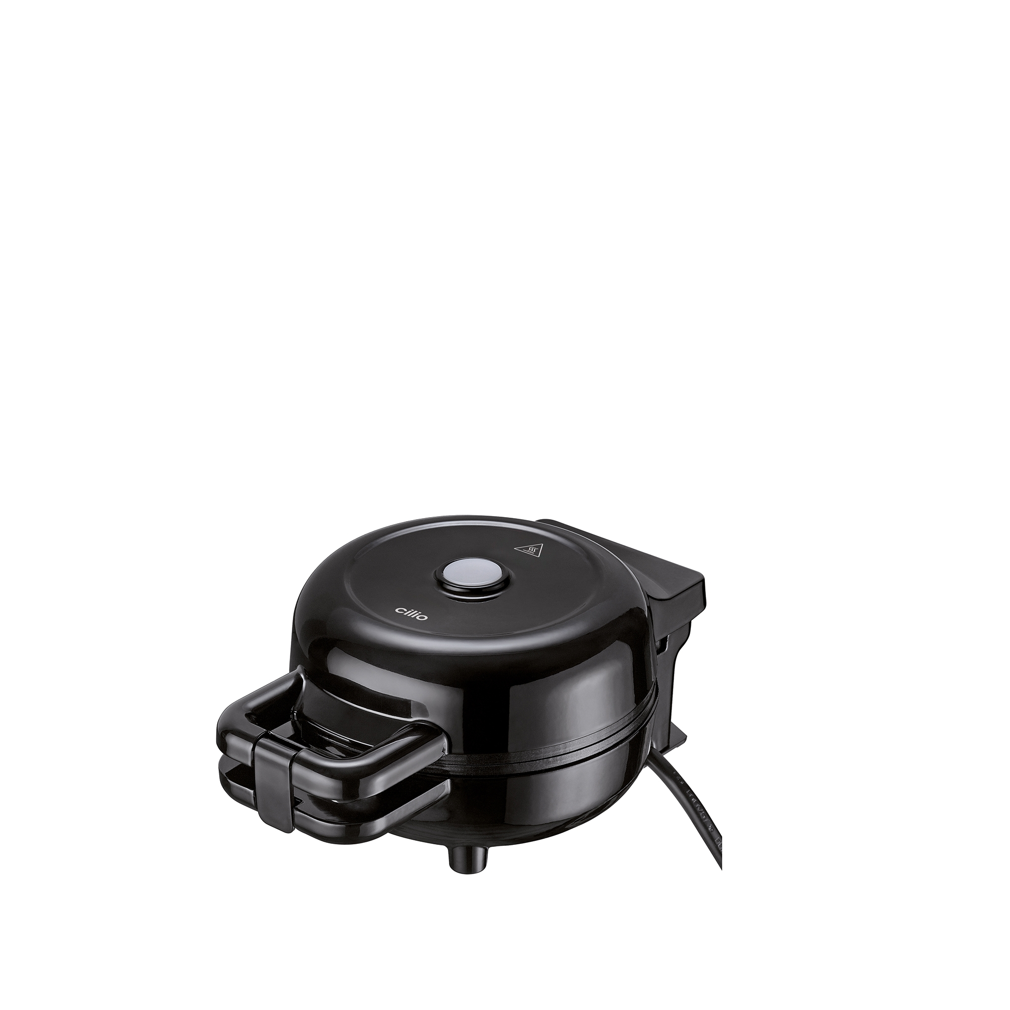 Black cilio mini waffle maker for round waffles