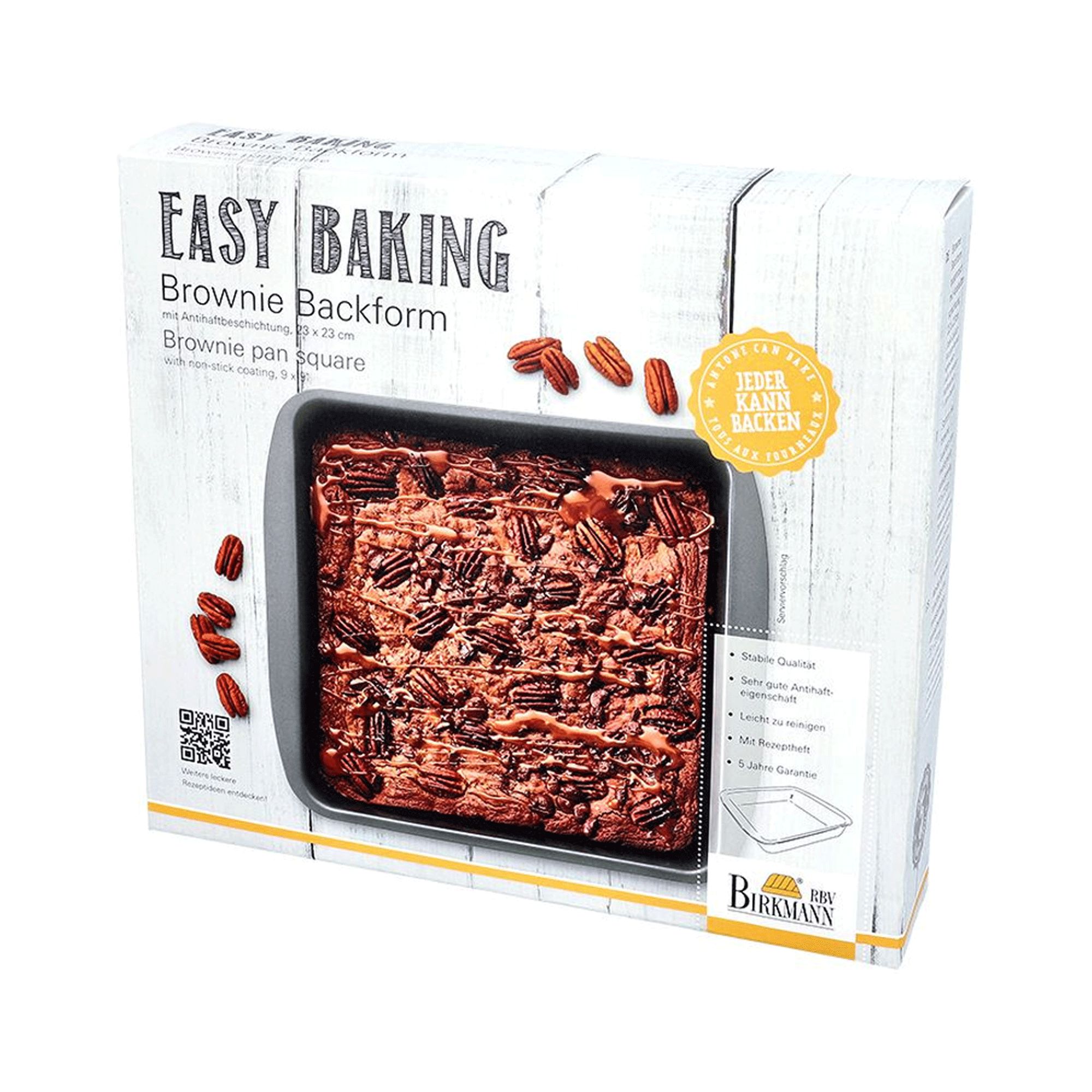 Birkmann - Easy Baking Brownie pan 23x23 cm