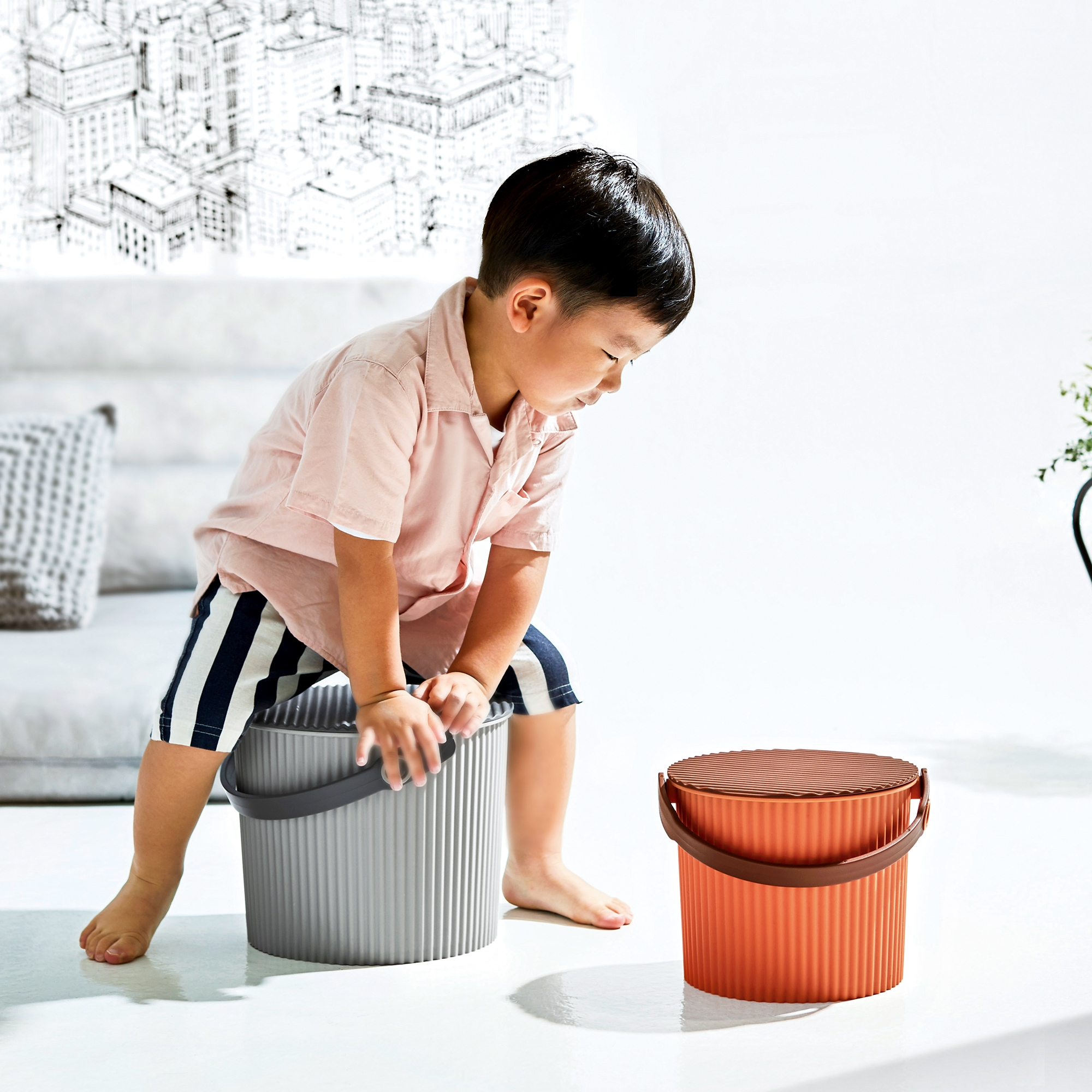 Hachiman - Mini Eimer 4 L Omnioutil S | Peach