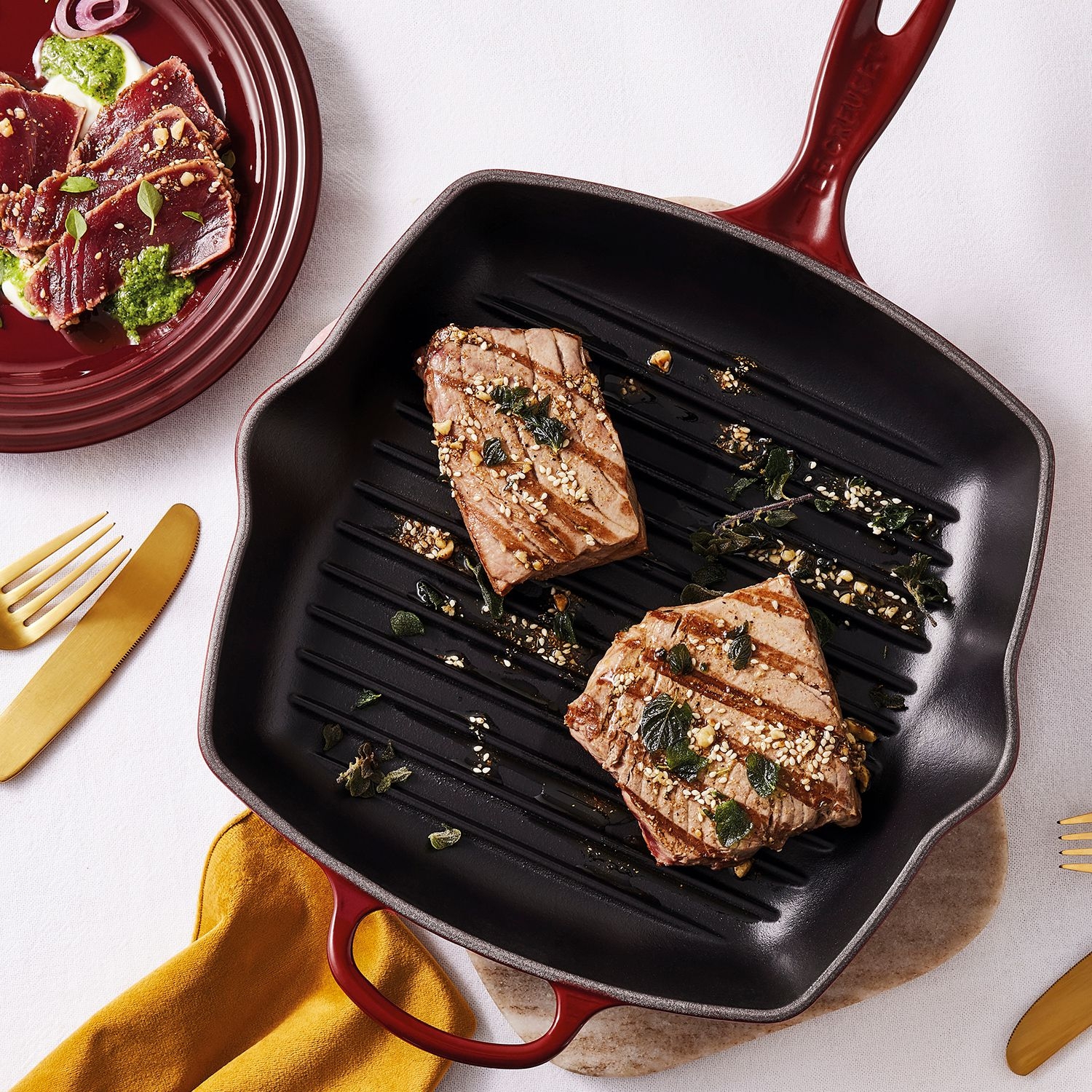 Le Creuset - Signature Grillpfanne quadratisch 26 cm Le Creuset - Signature Grillpfanne quadratisch 26 cm