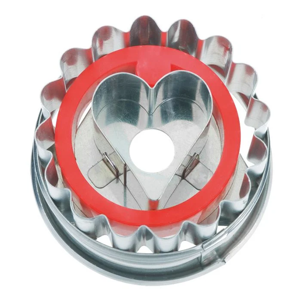 RBV Birkmann - Ausstechform  Linzer mit Herz 5 cm