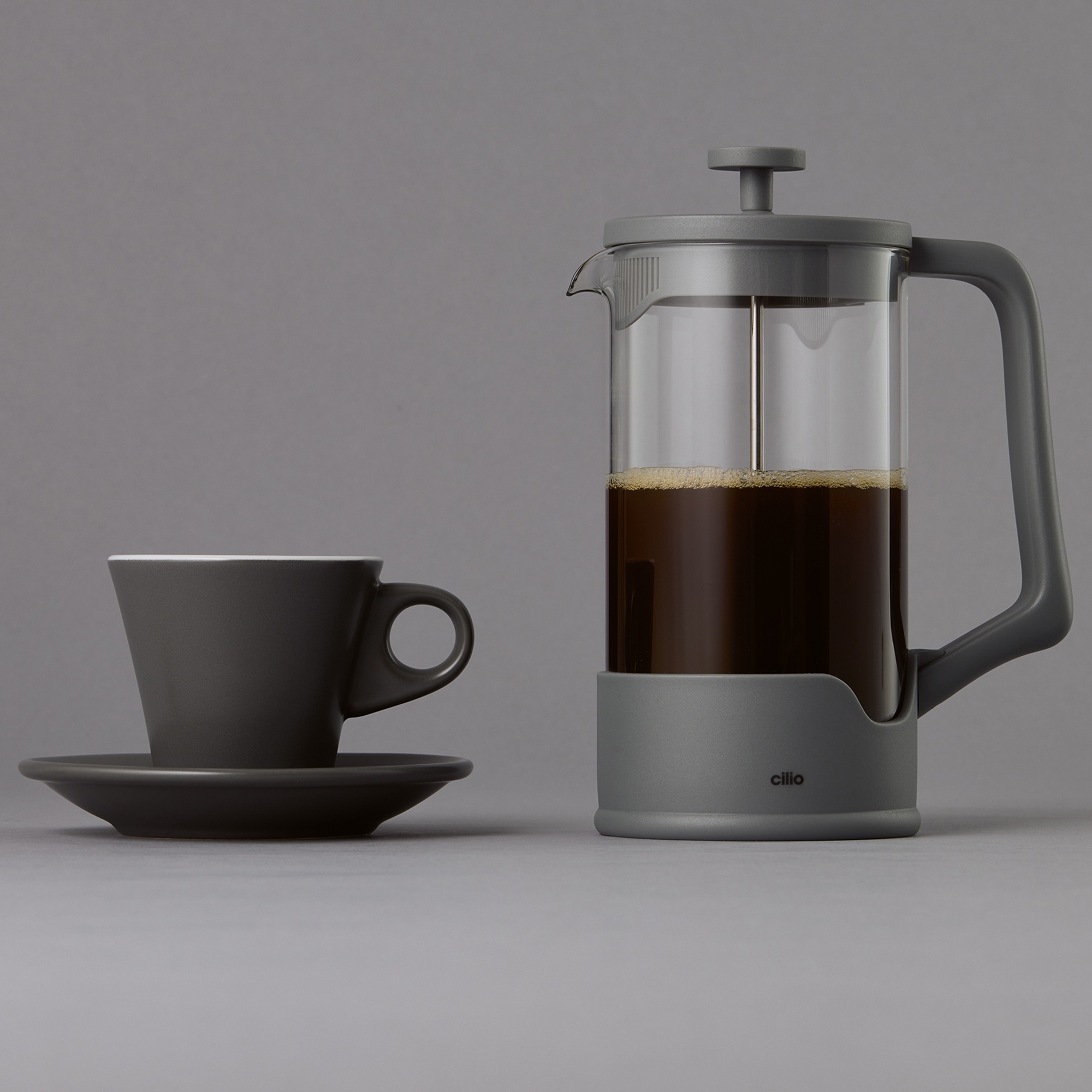 Cilio - Coffee Maker LUCIA 8 Cups  - Grigio