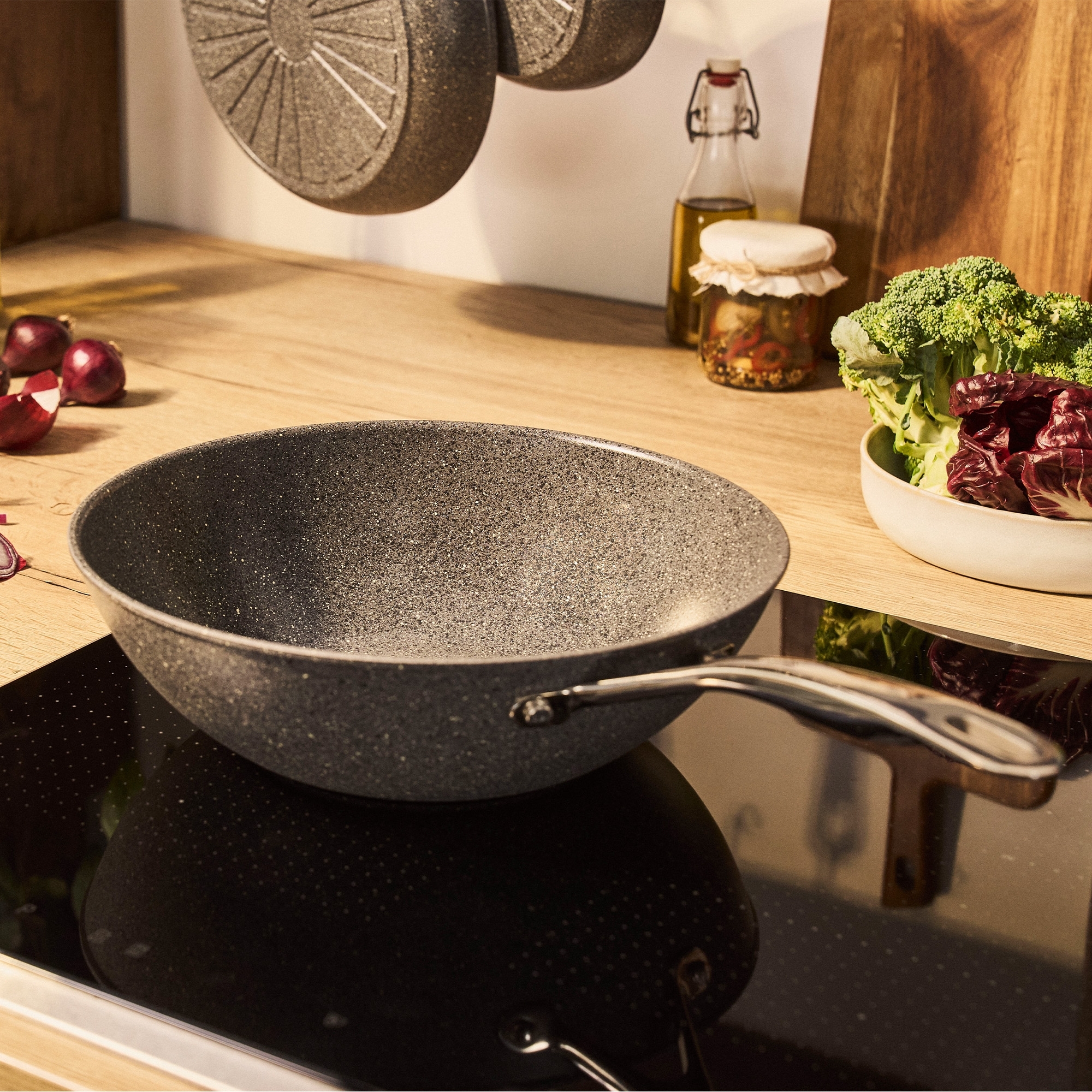 BALLARINI - Wok | Salina | 30 cm | titanverstärkte keramische Antihaftbeschichtung
